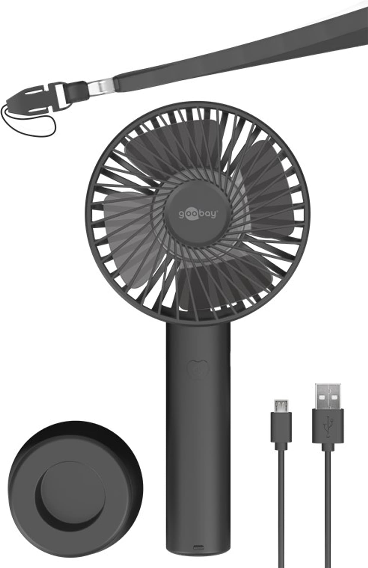 

Wentylator przenośny 4" USB Goobay AKUMULATOR