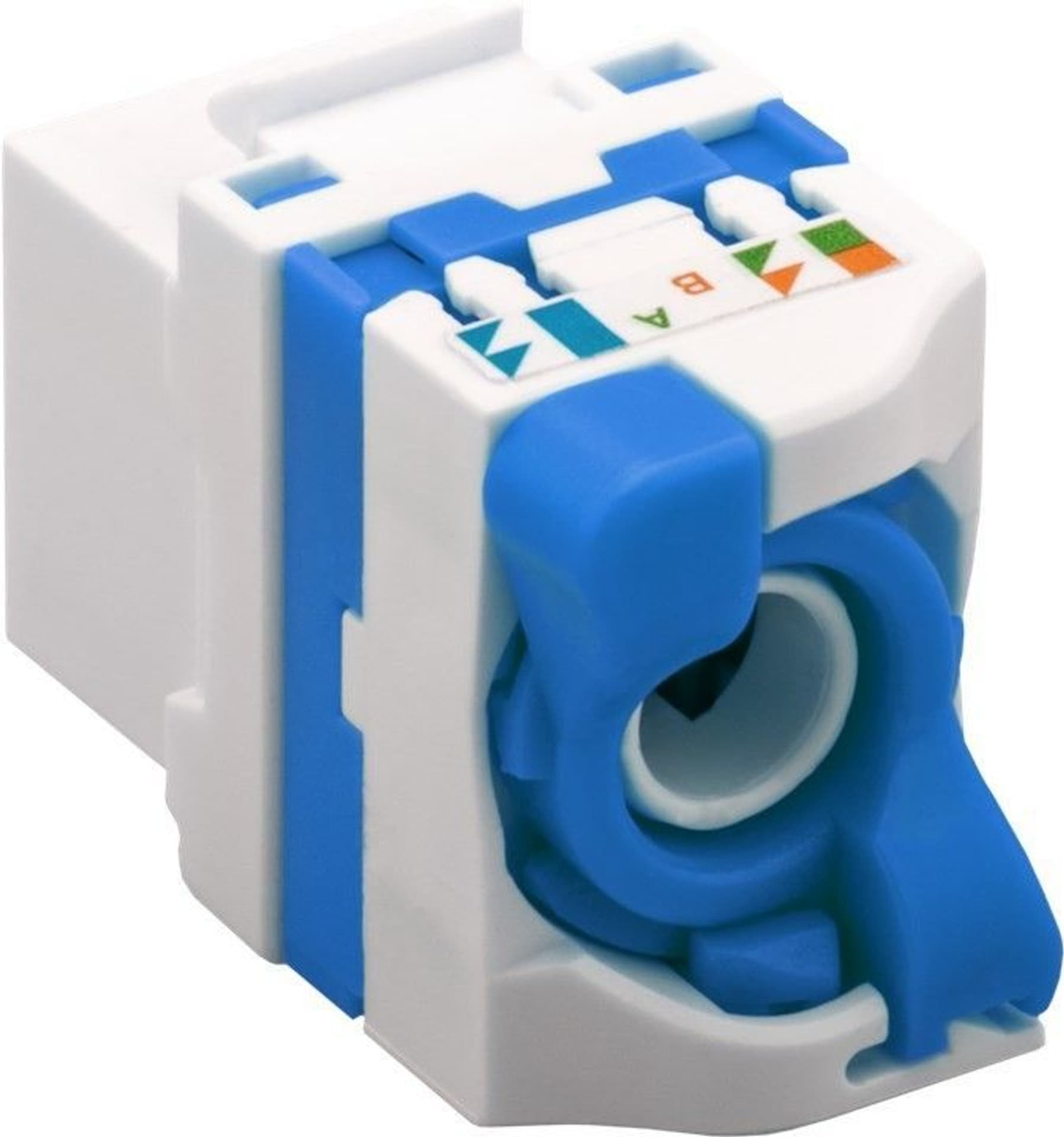 

Złącze Keystone RJ45 CAT 6A UTP 500MHz nas. obrot.
