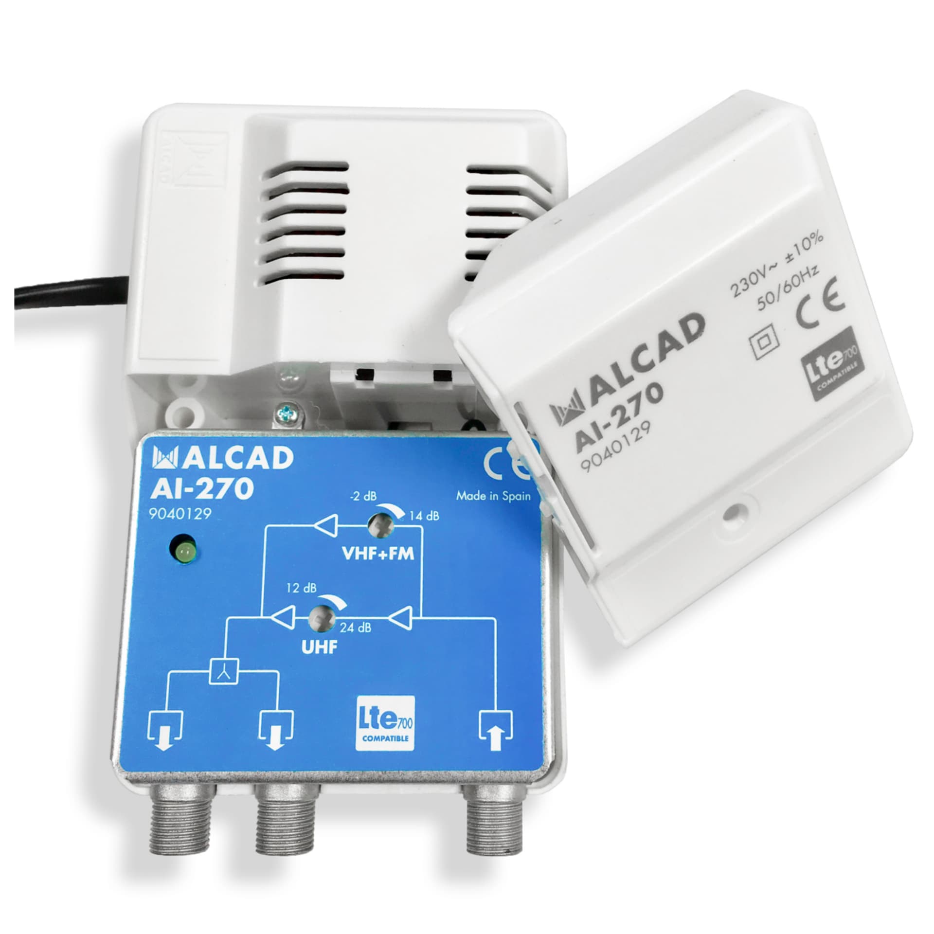 

Wzmacniacz antenowy wewnętrzny 2 wyjścia LTE700 AI-270 ALCAD