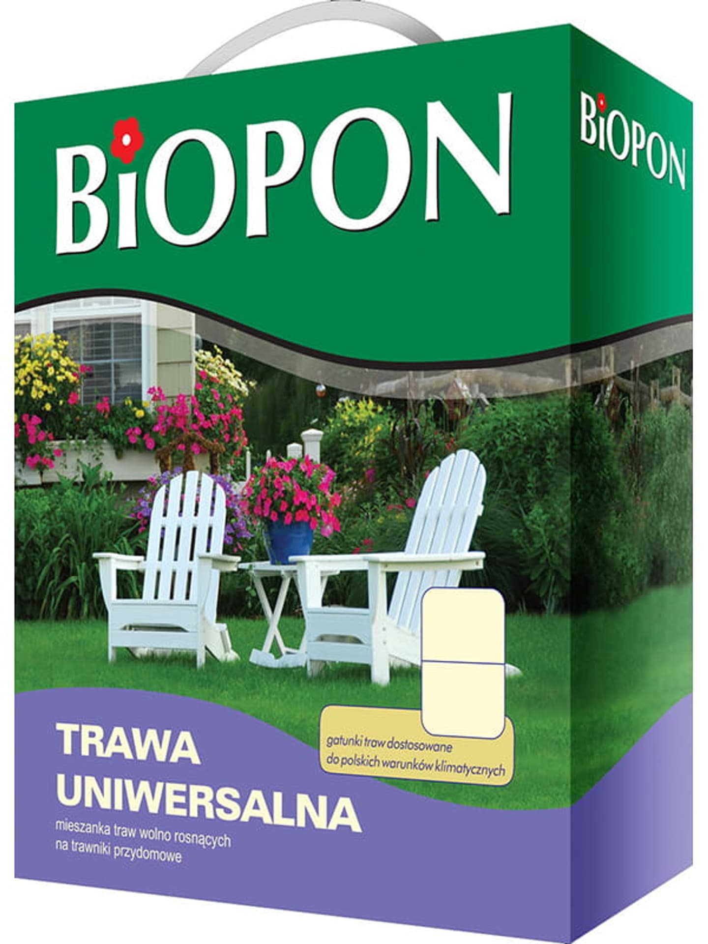 

Trawa uniwersalna nasiona Biopon 0,5kg 20m2 Biopon 1004