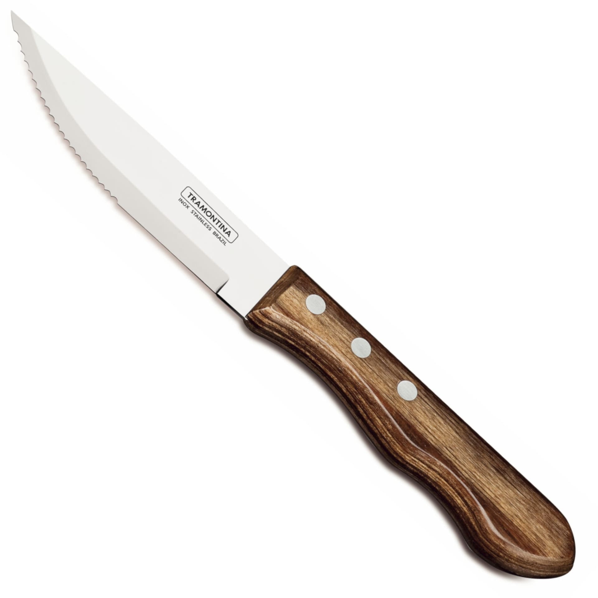 

Zestaw noży do steków z drewnianym uchwytem Churrasco JUMBO 4 szt. dł. 255 mm