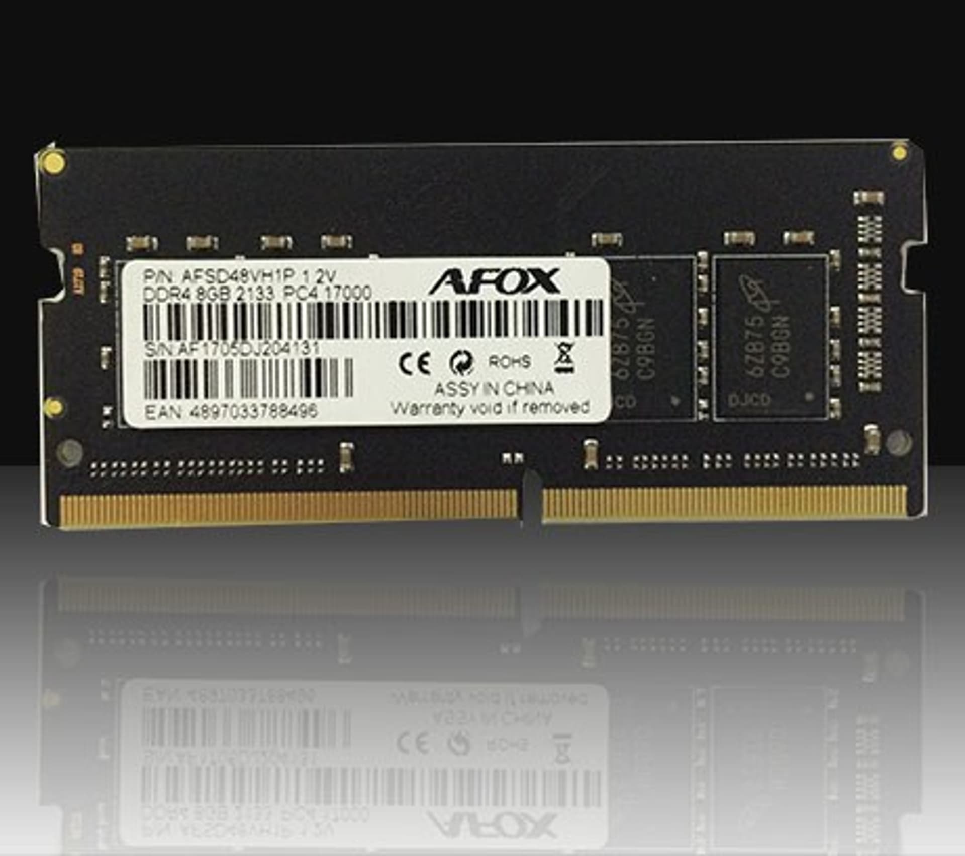 

AFOX SO-DIMM DDR4 8GB 2133MHZ MICRON CHIP AFSD48VH1P