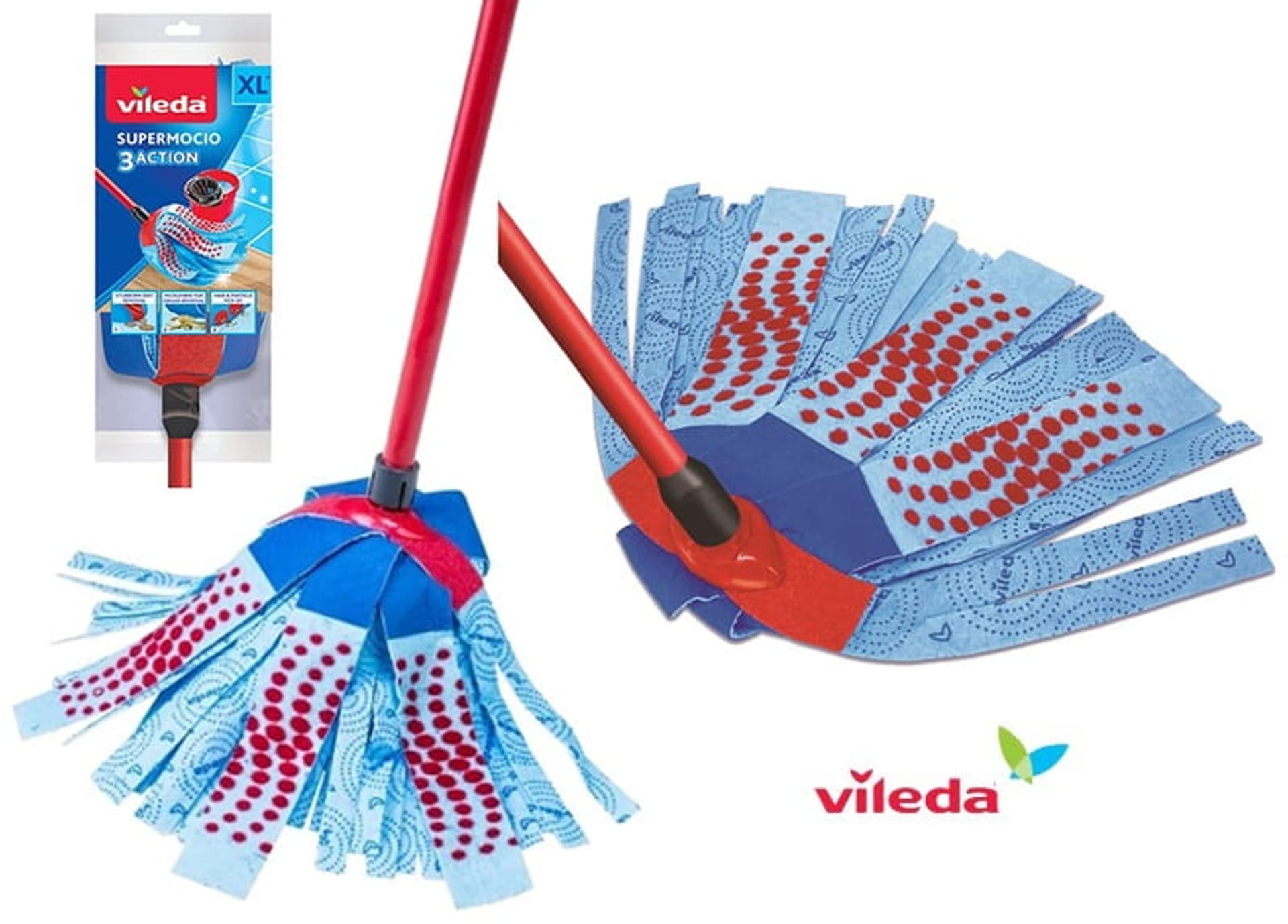 

Mop SuperMocio 3Action Velour Vileda 140008 XL