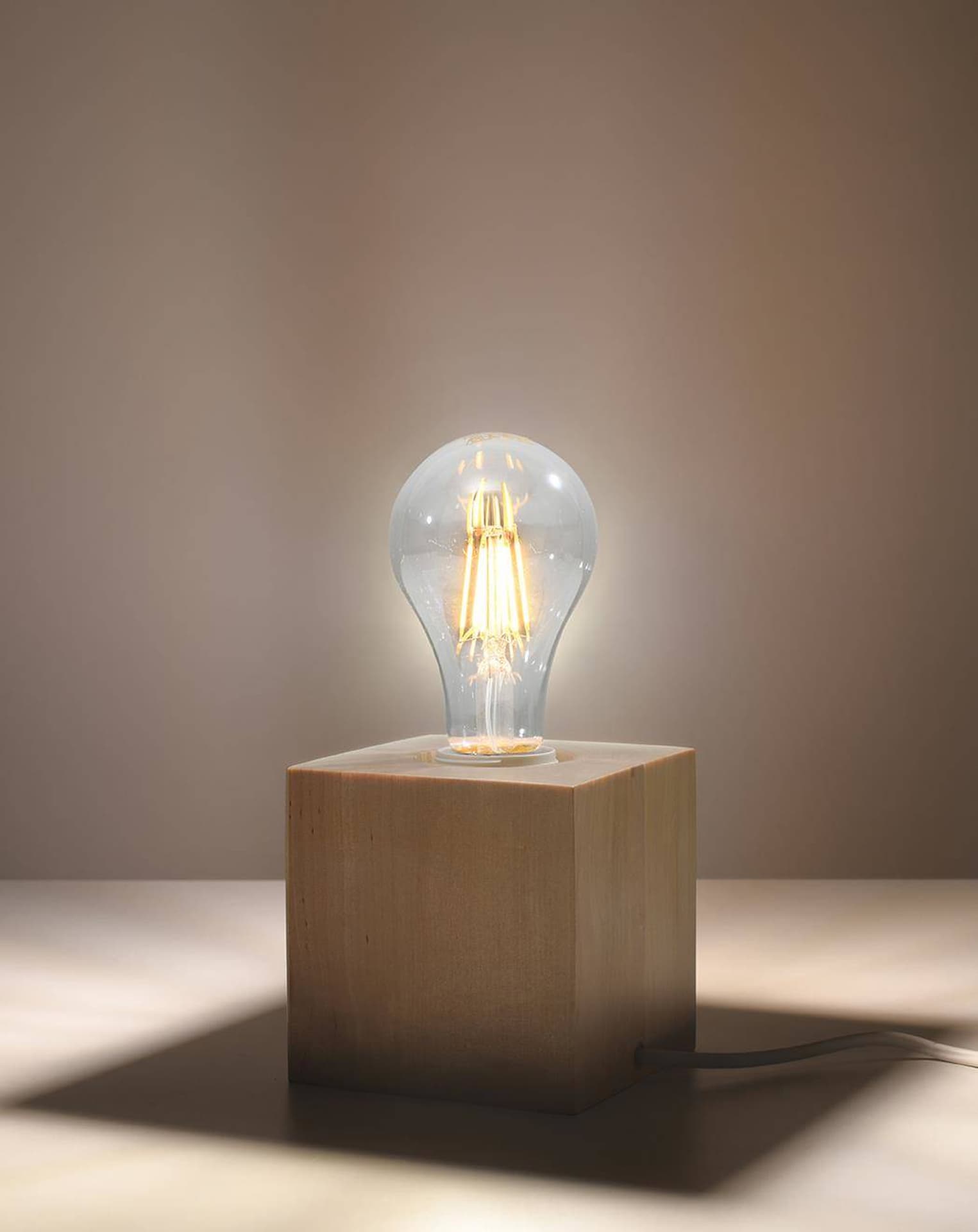

Lampa biurkowa ARIZ naturalne drewno