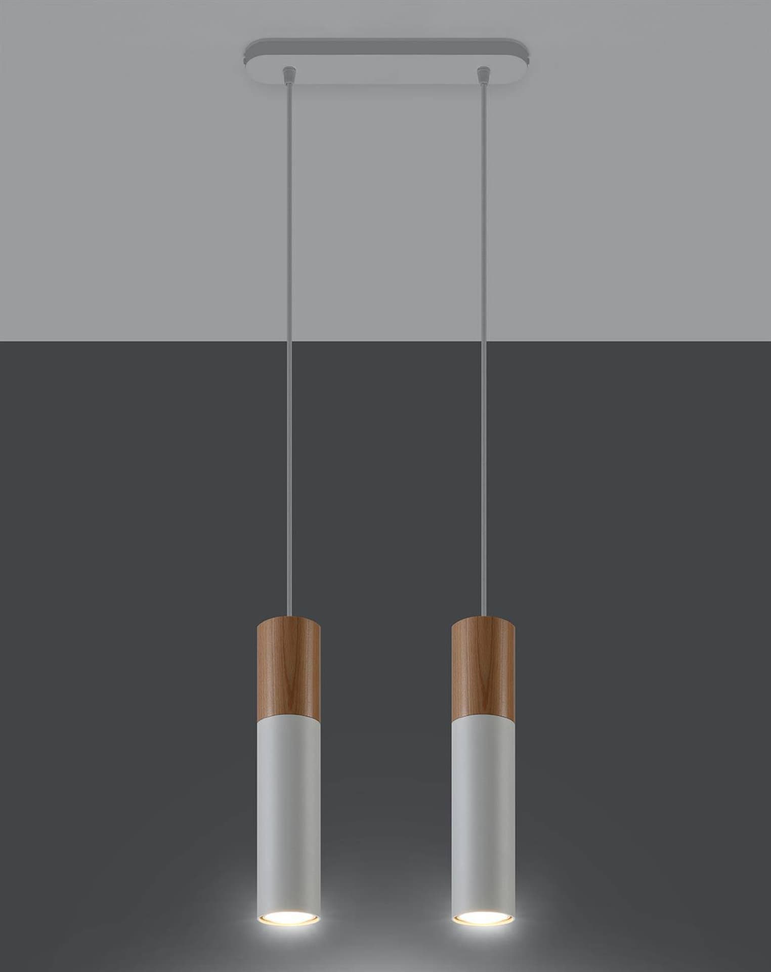 

Lampa wisząca PABLO 2 biała