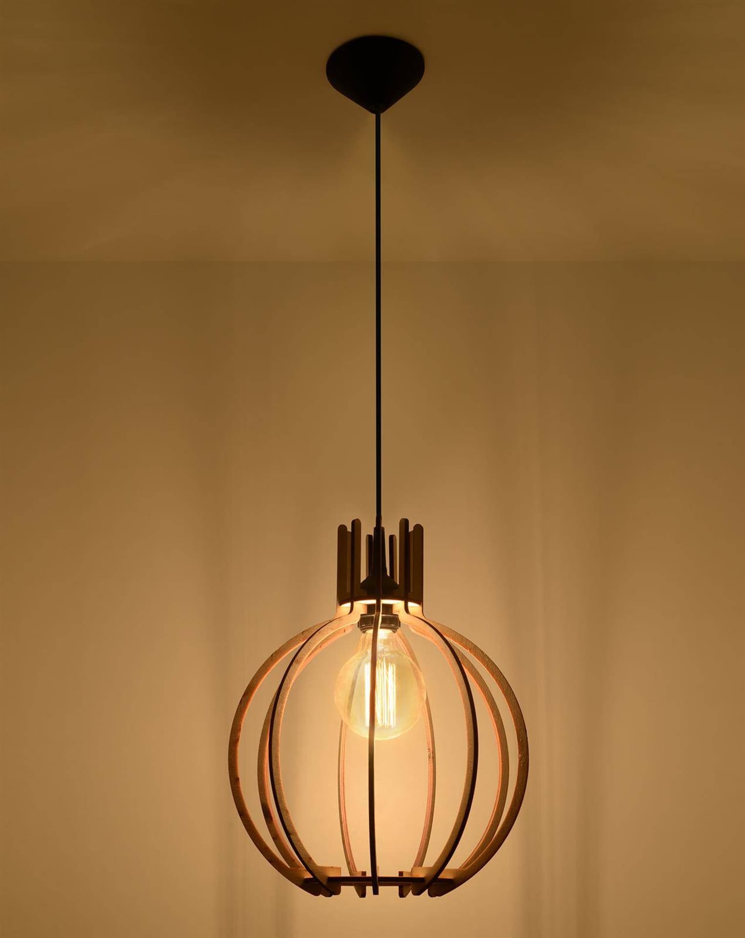 

Lampa wisząca ARANCIA naturalne drewno