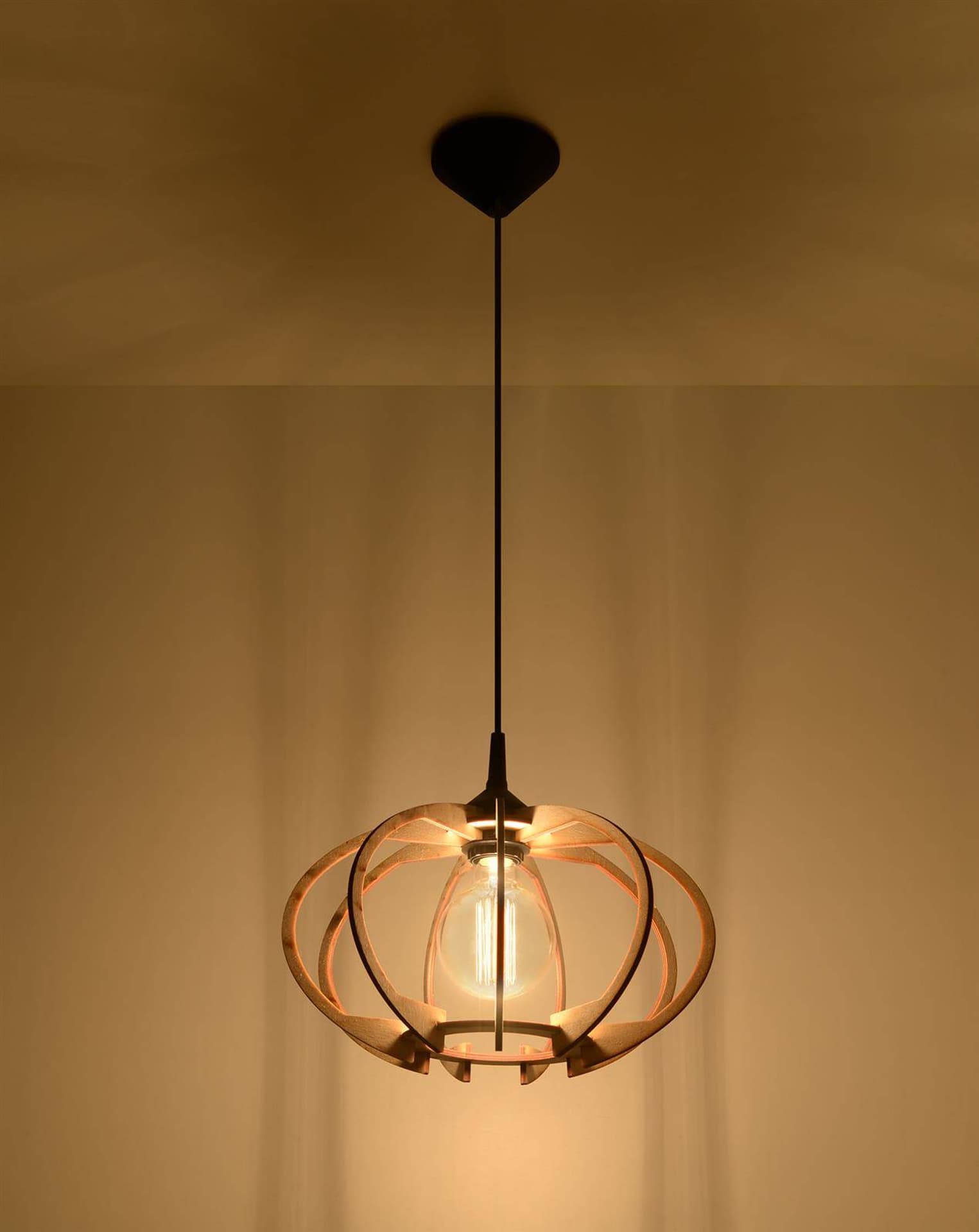 

Lampa wisząca MANDELINO naturalne drewno