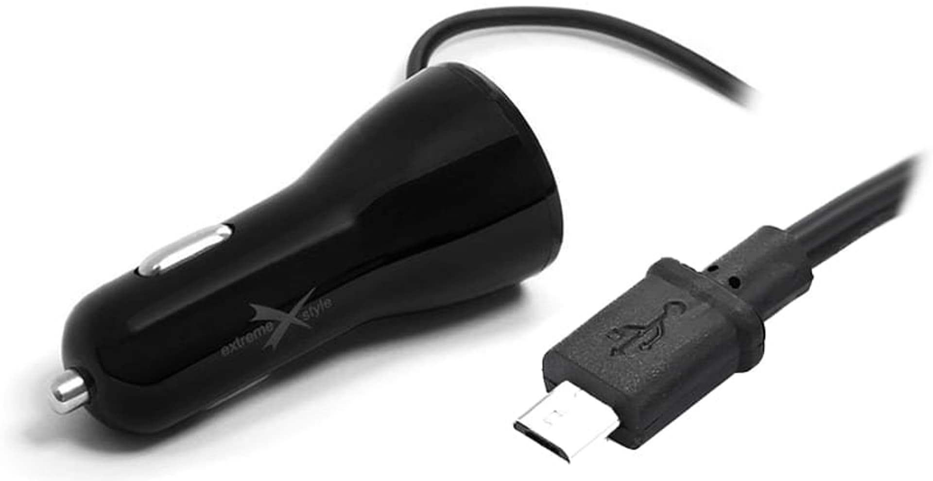 

Ładowarka samochodowa micro USB + 2xUSB 4A