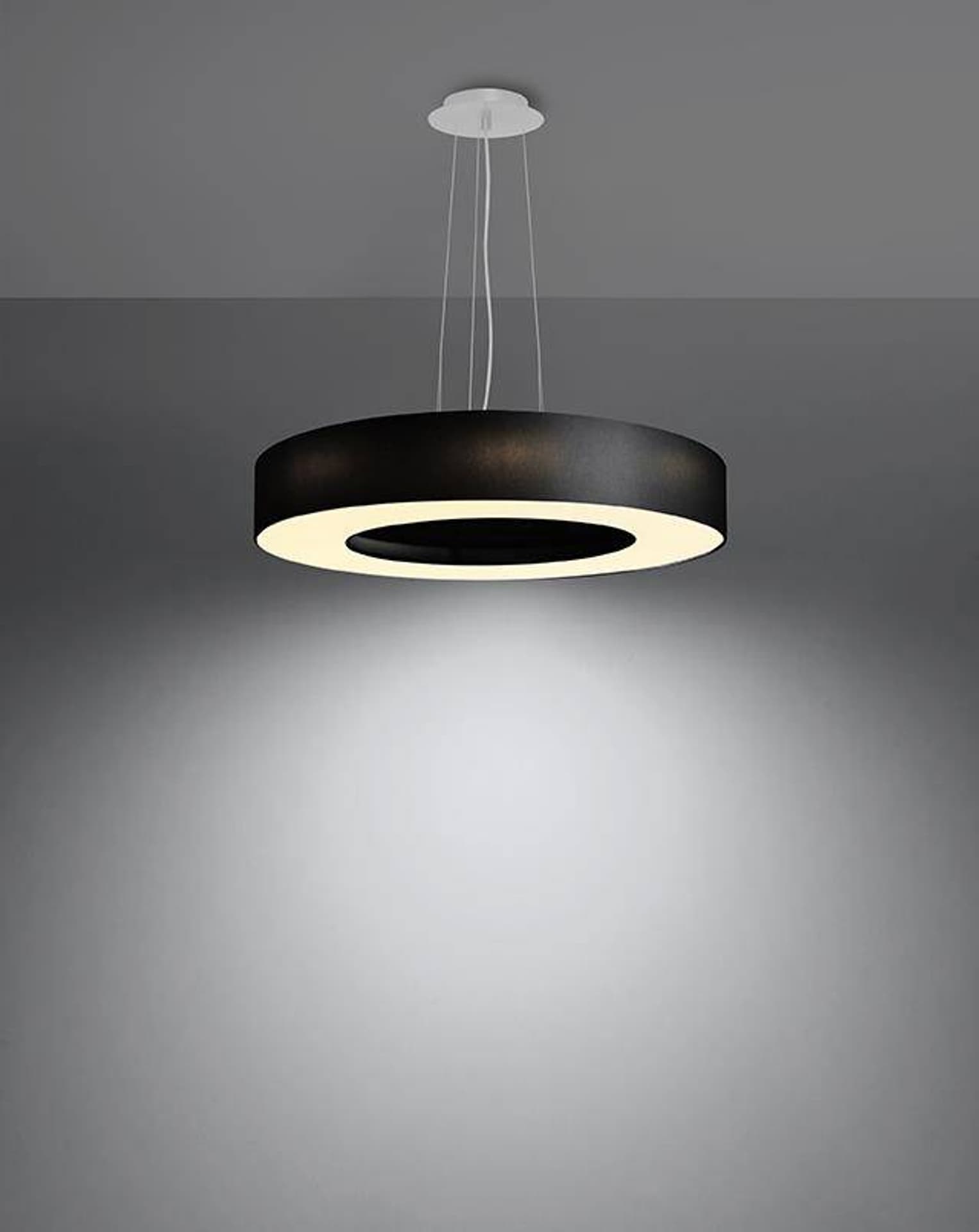 

Żyrandol SATURNO SLIM 50 czarny