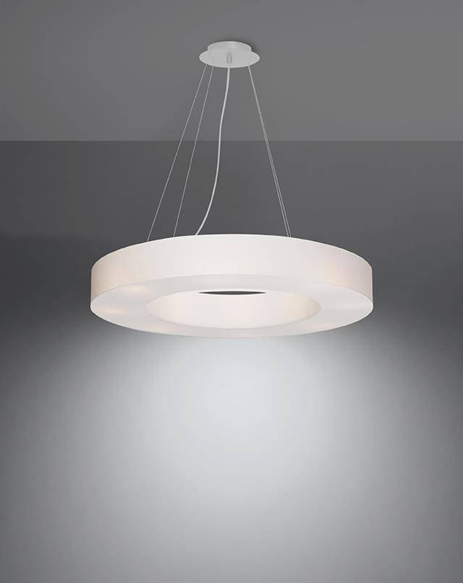 

Żyrandol SATURNO SLIM 70 biały
