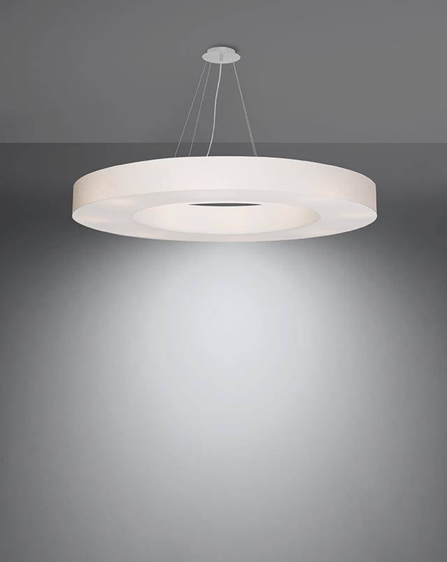 

Żyrandol SATURNO SLIM 90 biały