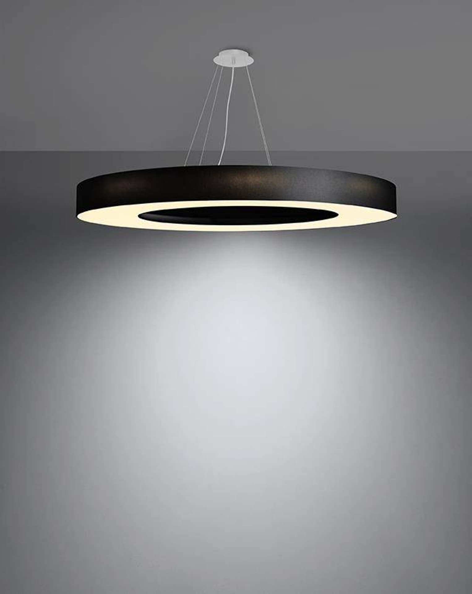 

Żyrandol SATURNO SLIM 90 czarny