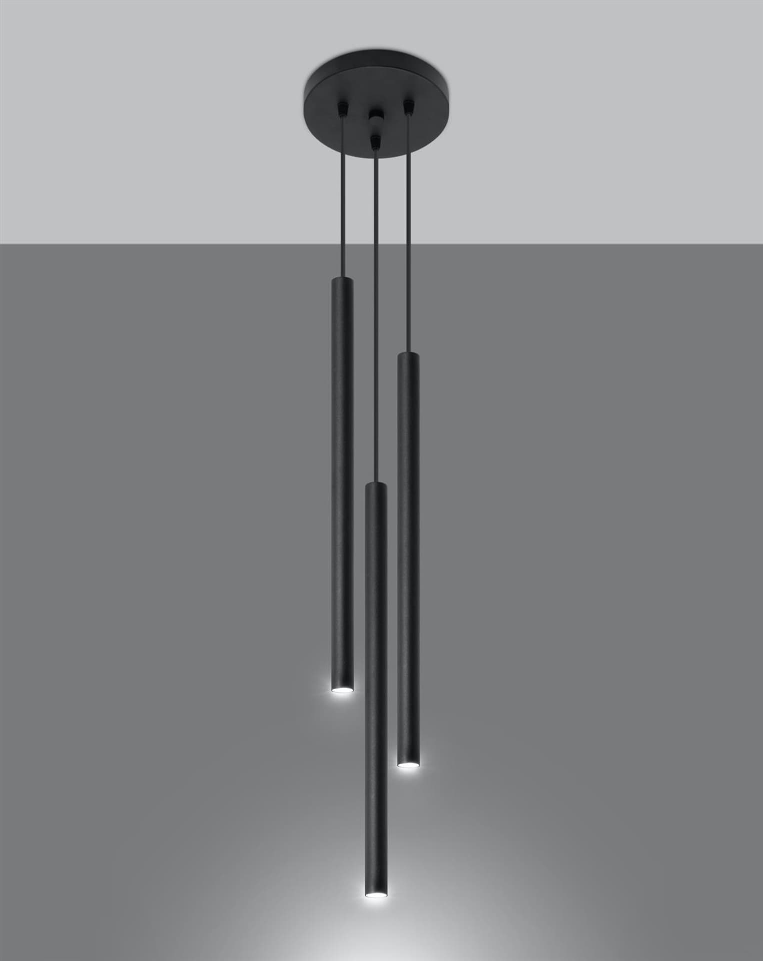 

Lampa wisząca PASTELO 3P czarna