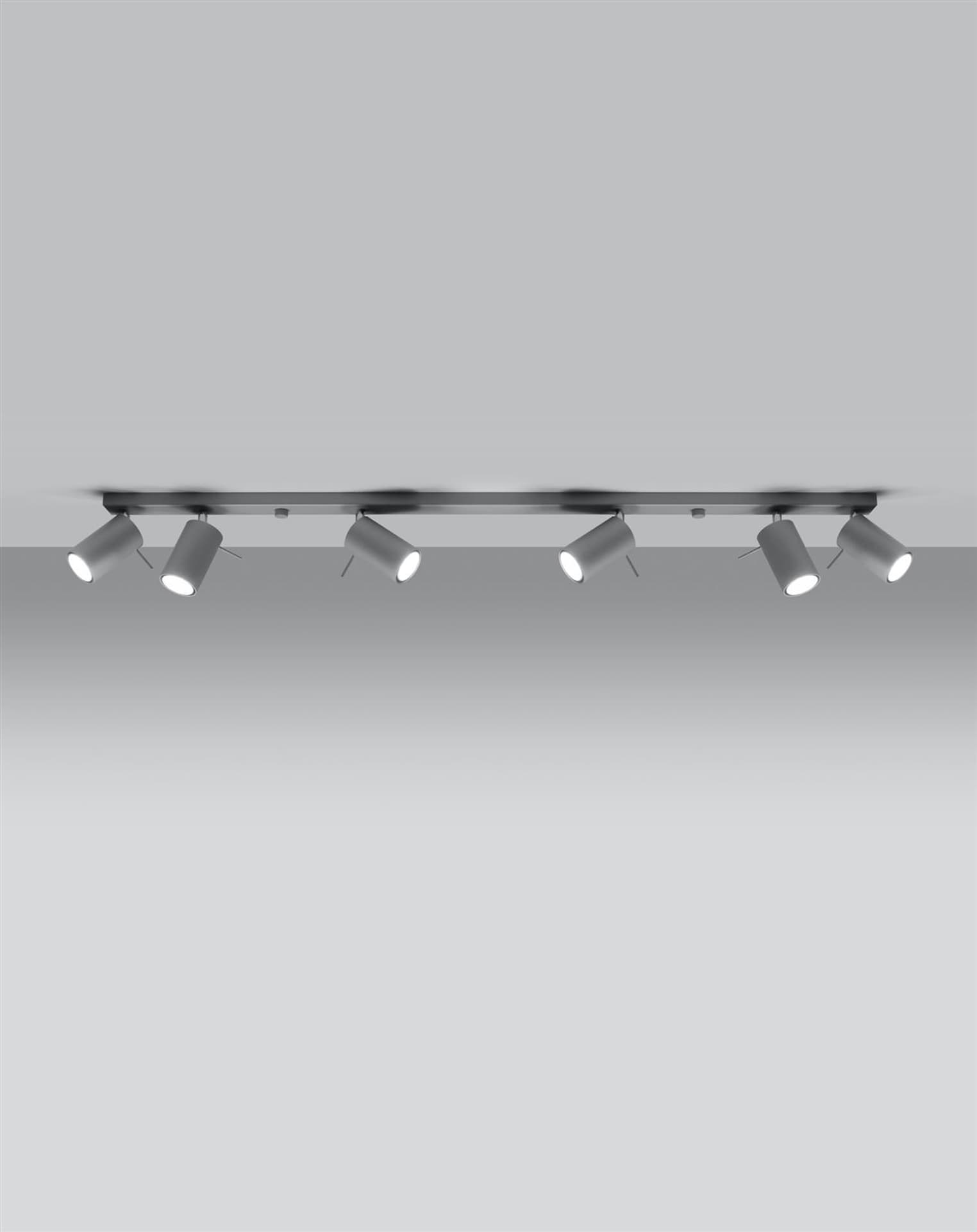 

Plafon RING 6L szary