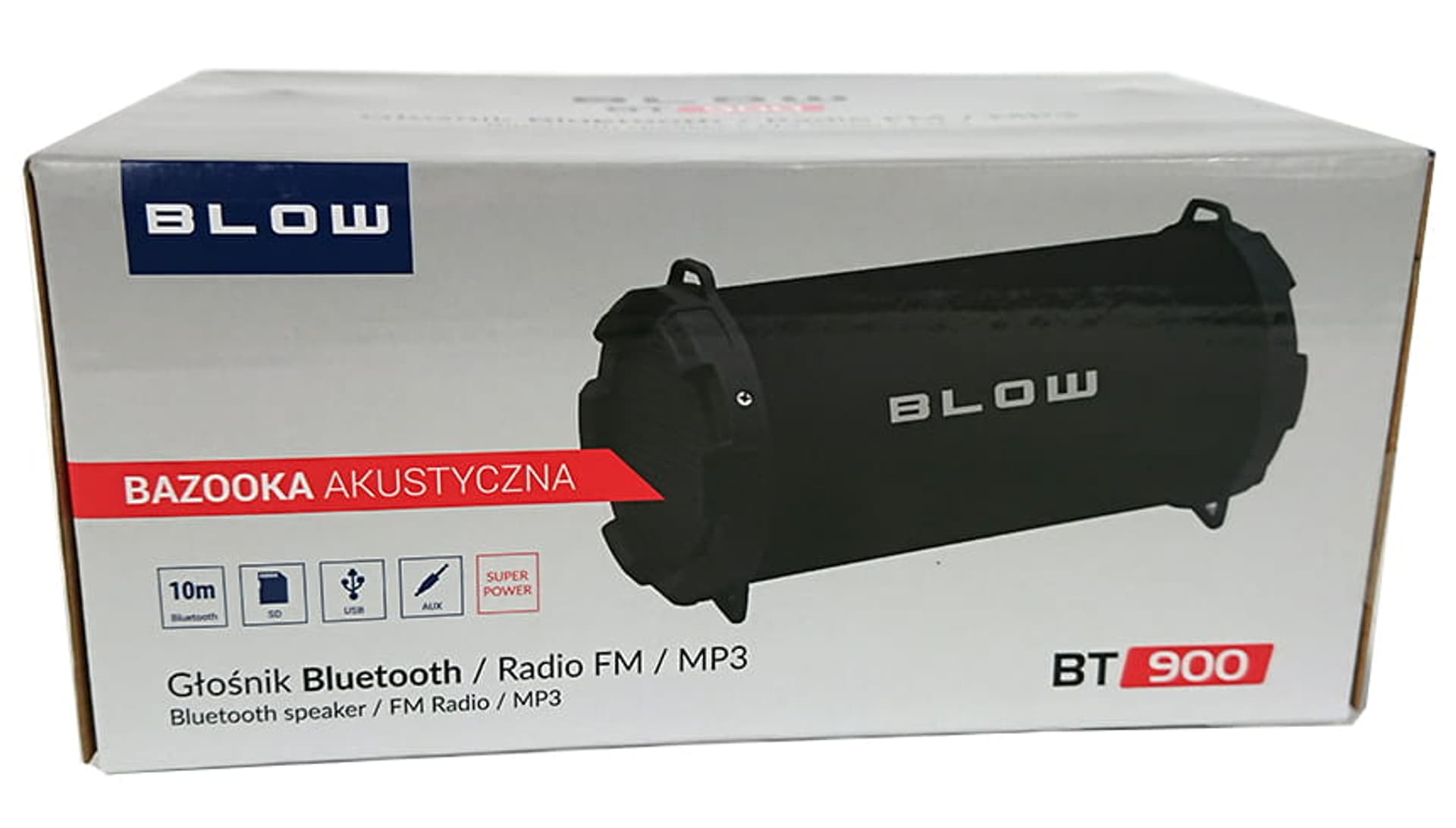 Głośnik Bluetooth Bazooka Blow BT900 FM USB SD AUX