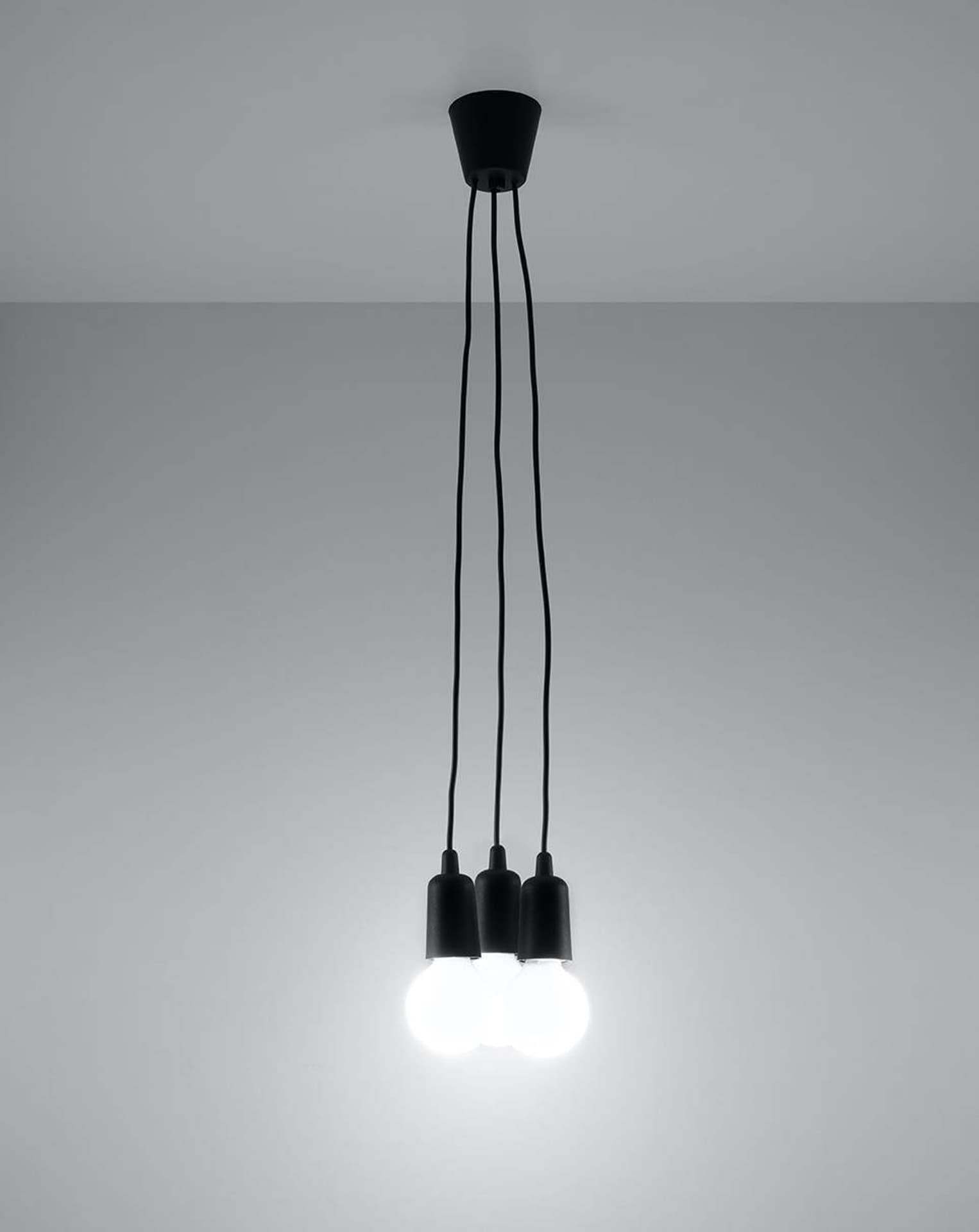 

Lampa wisząca DIEGO 3 czarna