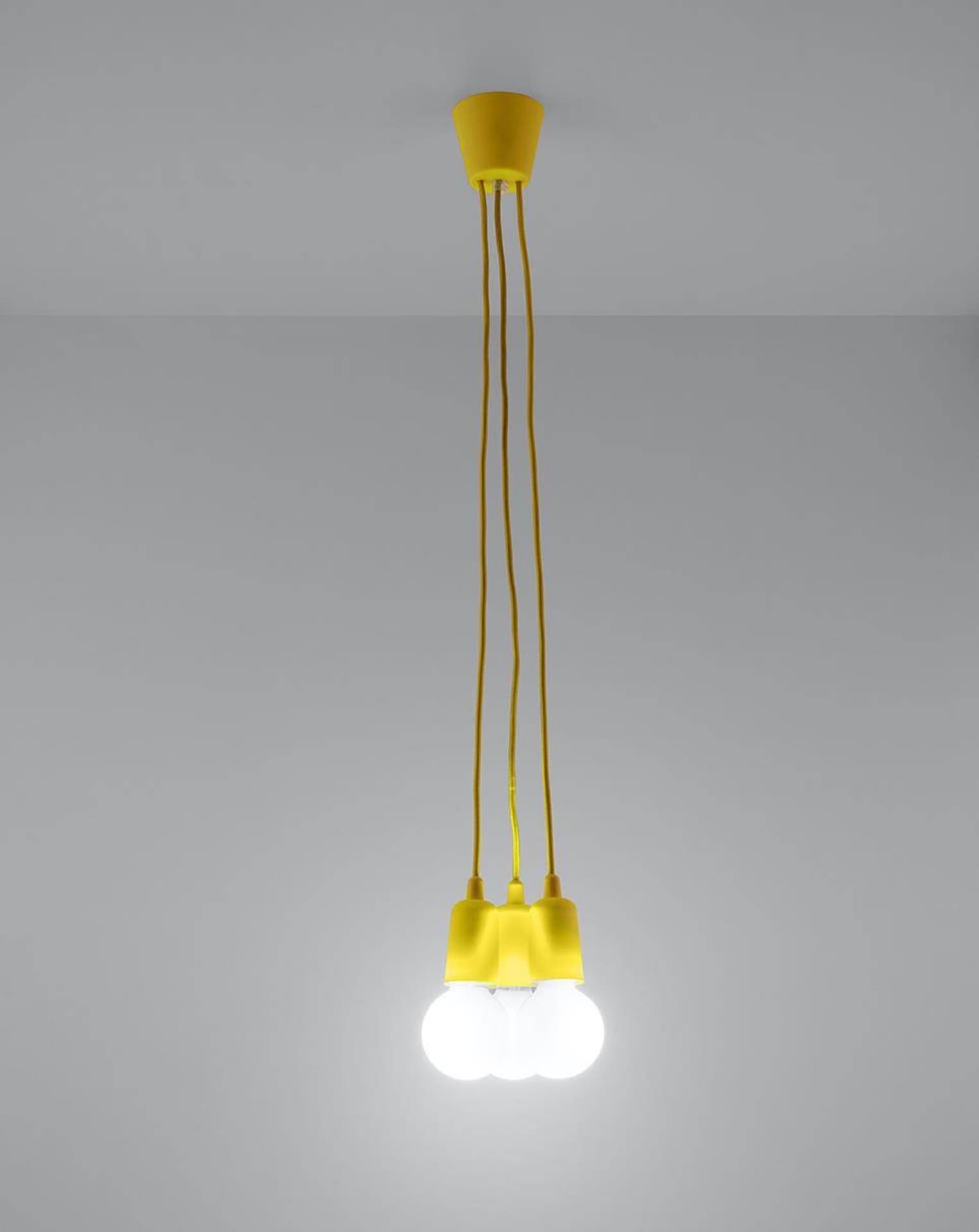

Lampa wisząca DIEGO 3 żółta
