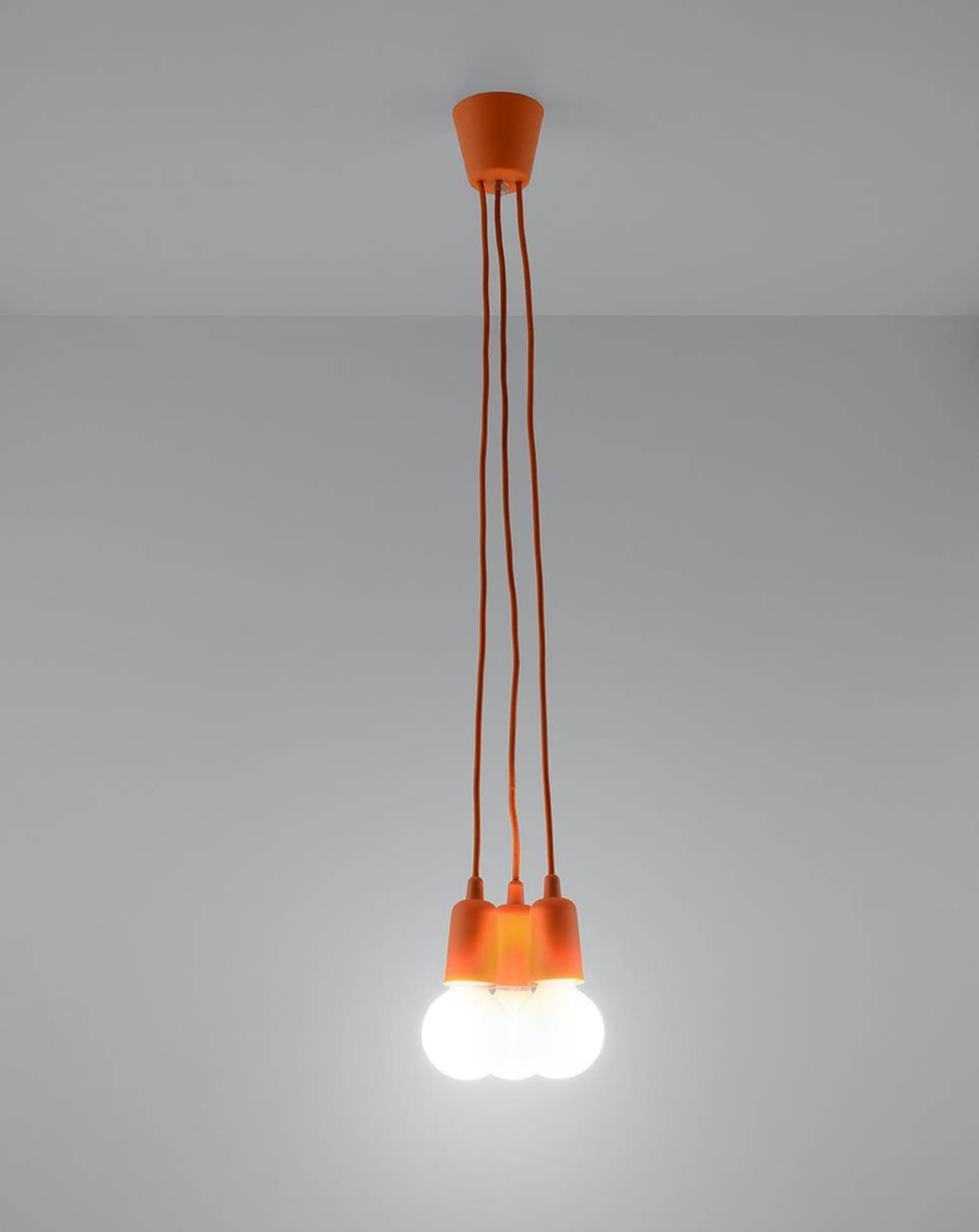 

Lampa wisząca DIEGO 3 pomarańczowy
