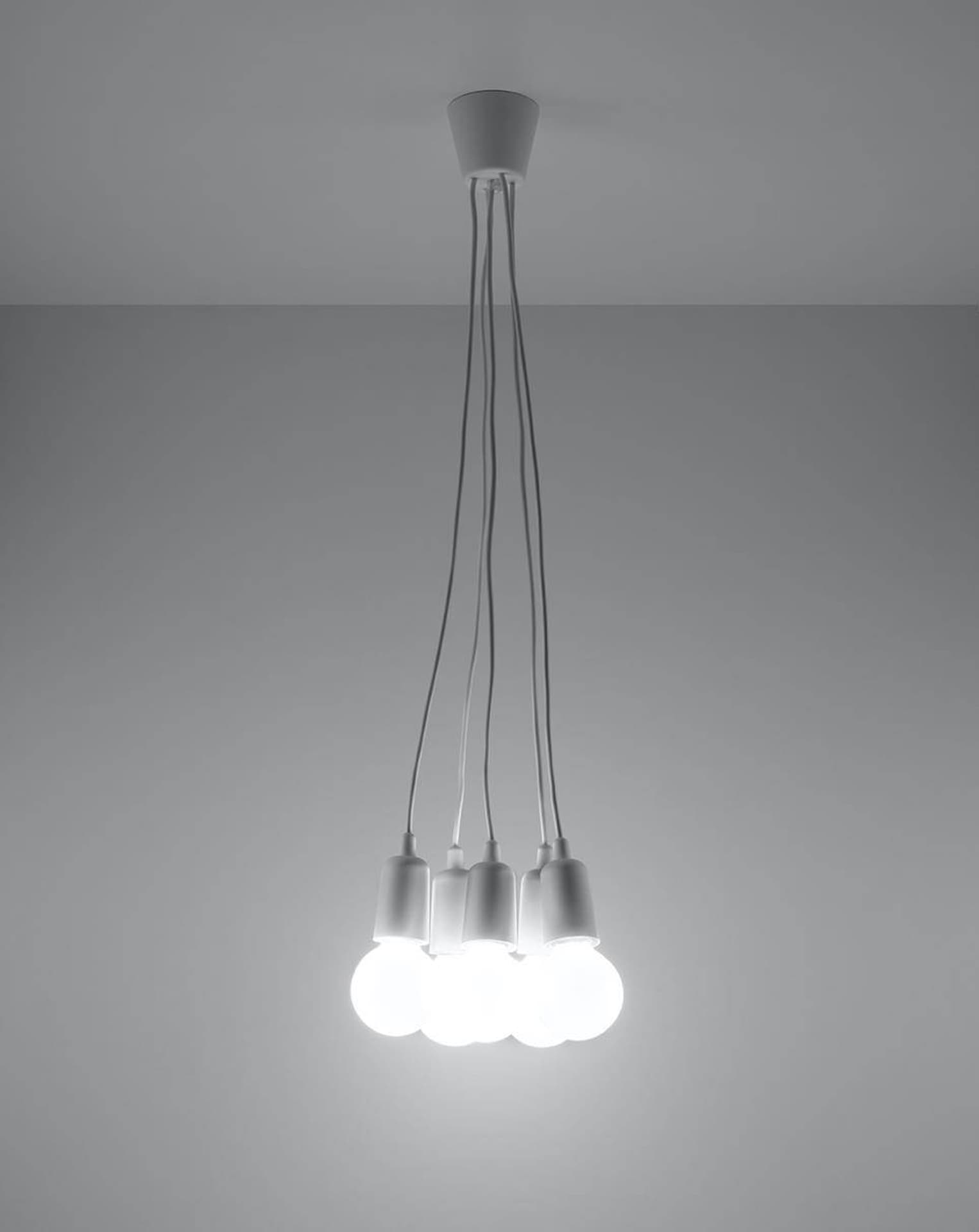 

Lampa wisząca DIEGO 5 biała