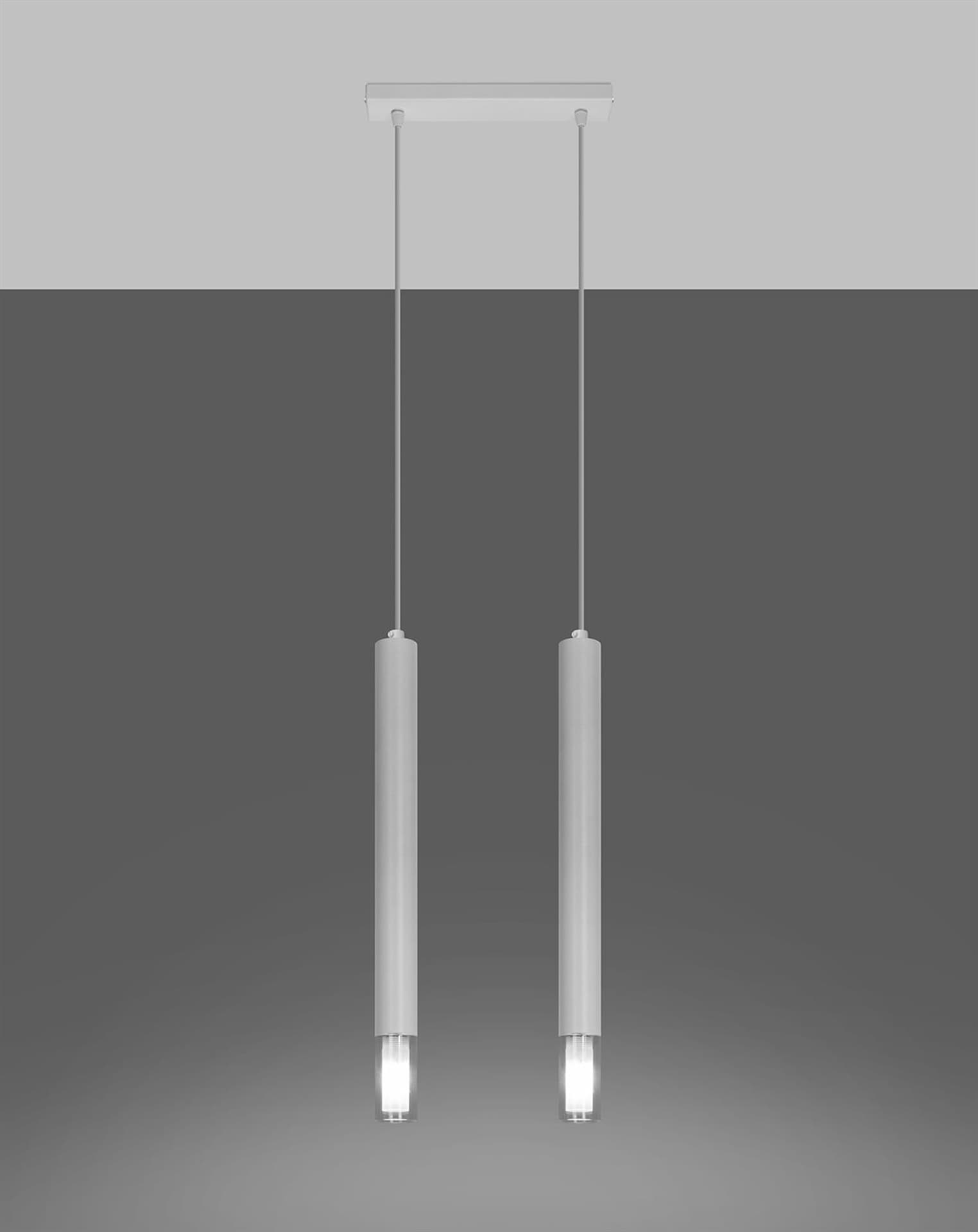 

Lampa wisząca WEZYR 2 biała