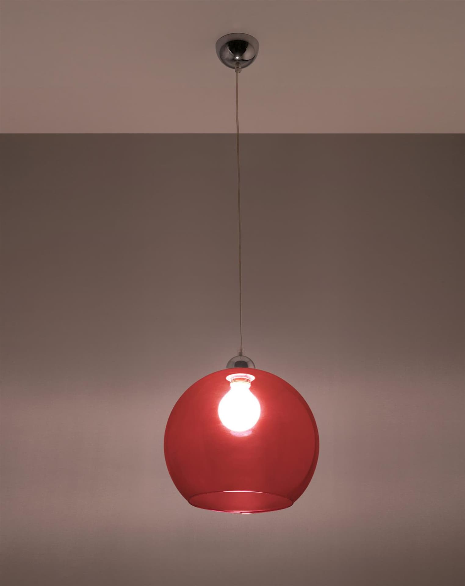 

Lampa wisząca BALL czerwona