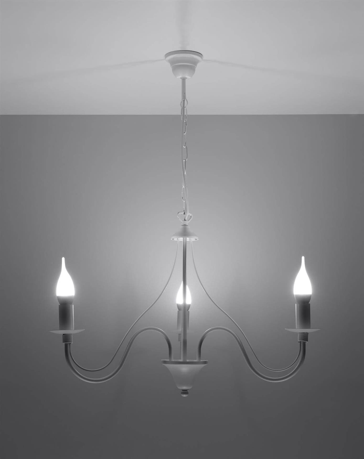 

Żyrandol MINERWA 3 biały