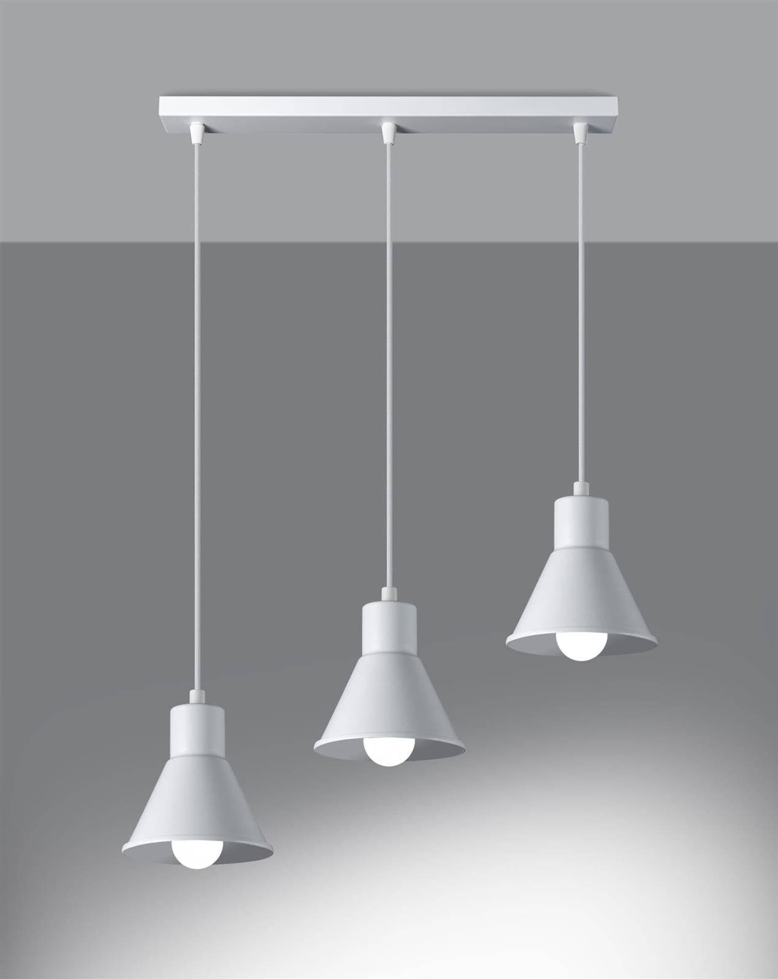 

Lampa wisząca TALEJA 3 biała [E27]