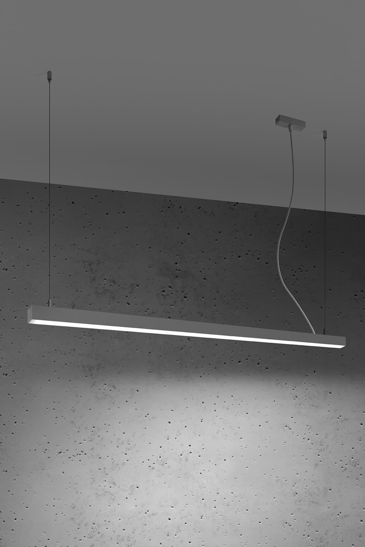 

Lampa wisząca PINNE 150 szara 4000K