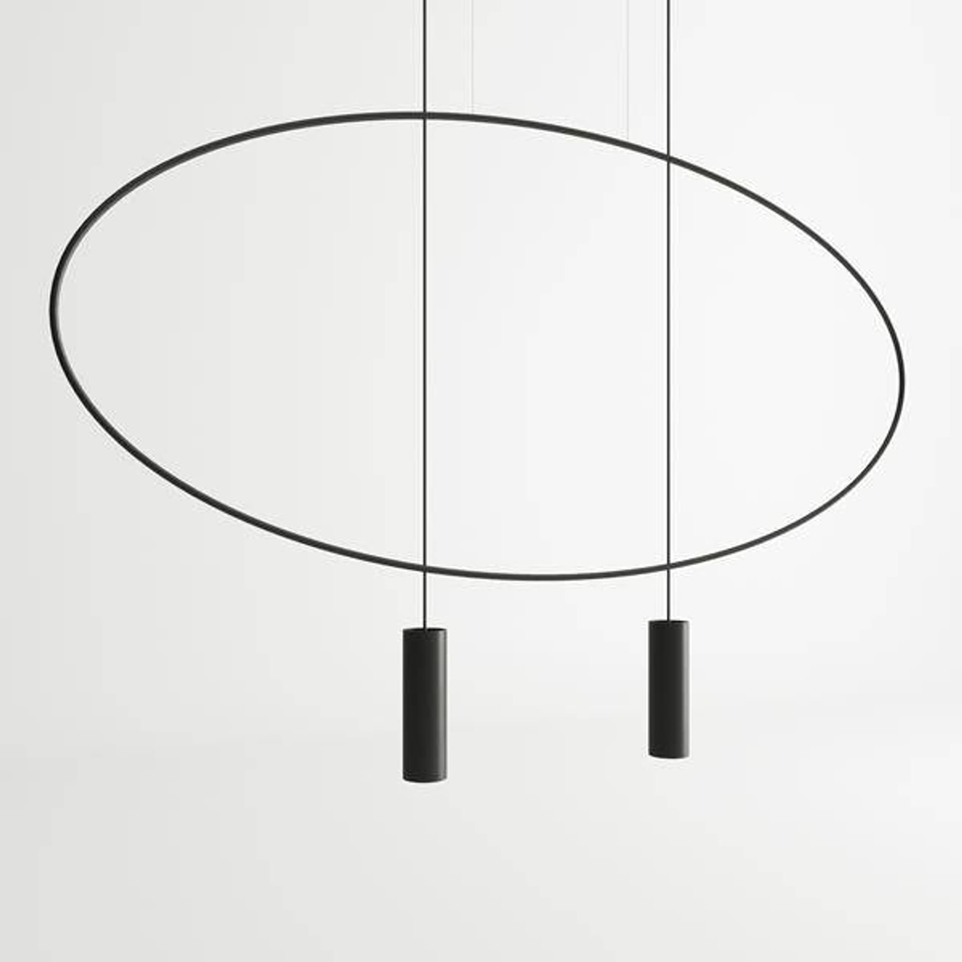 

Lampa wisząca HOLAR 2 czarna