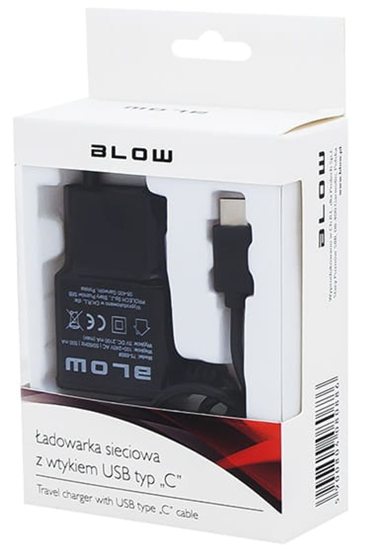 

Ładowarka siec. 5V/2,1A USB-C 3.1 Blow 75-888