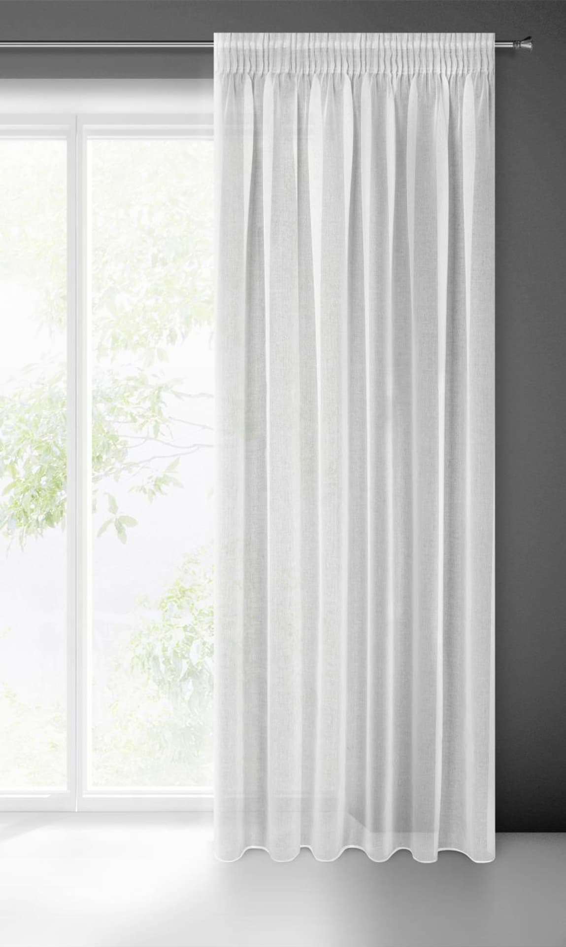 

Klasyczna firanka ELPIDIA biała 140x270