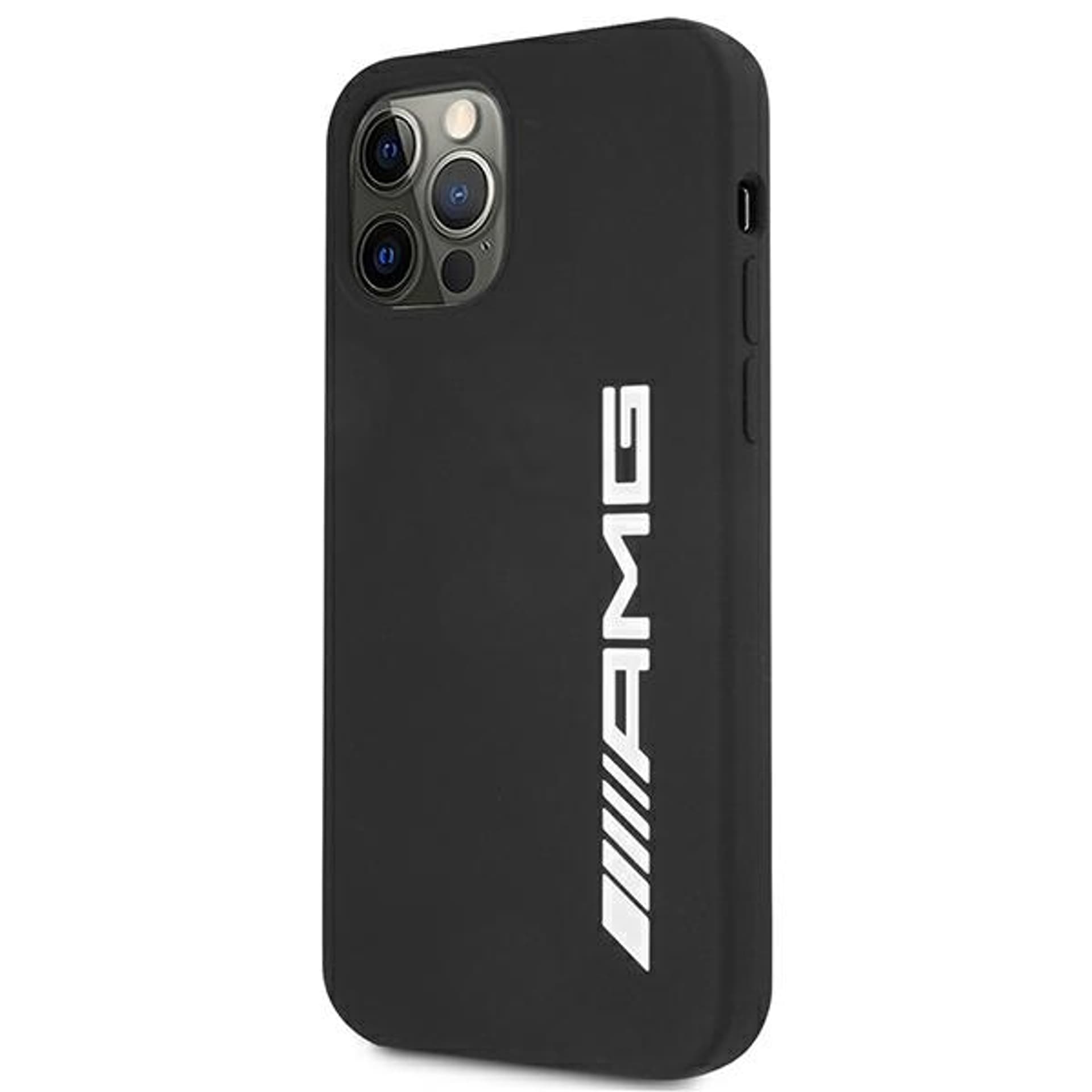 

AMG AMHCP12MSGLBGN iPhone 12/12 Pro czarny/black hardcase Silicone Big Logo