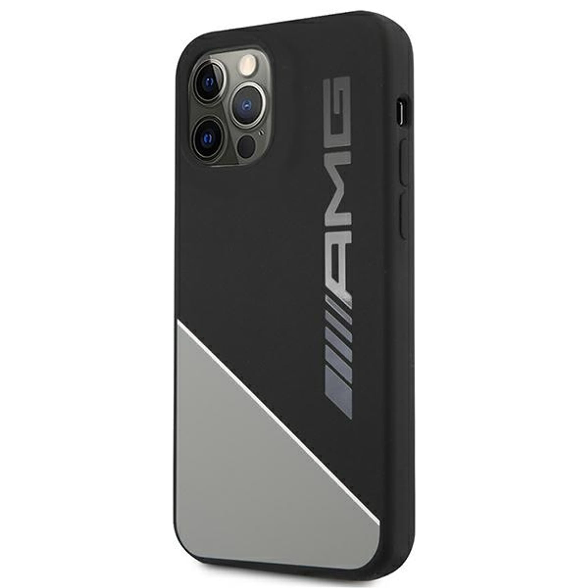 

AMG AMHCP12MWGDBK iPhone 12/12 Pro szary/grey hardcase Silicone Two Tones