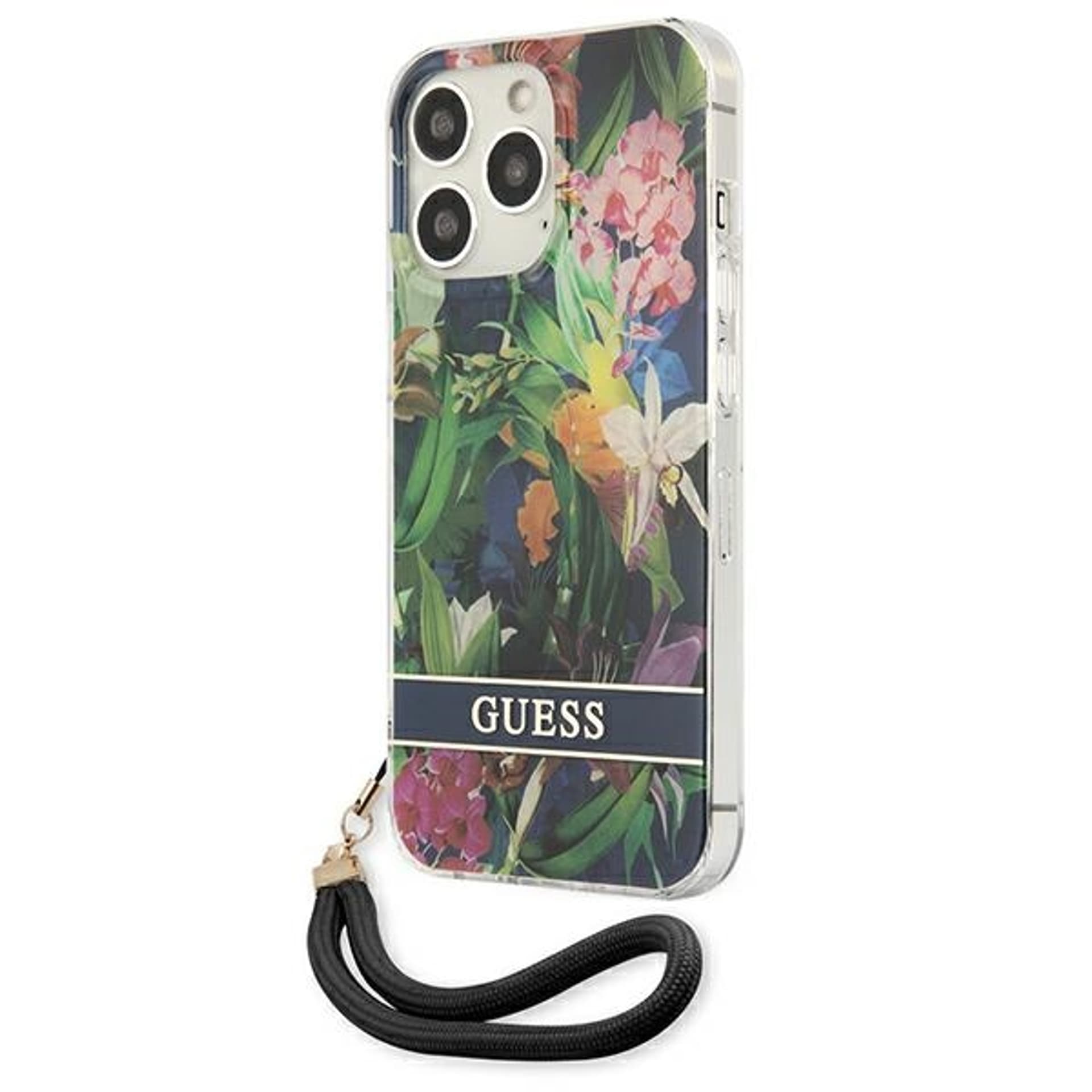 

Guess GUHCP13LHFLSB iPhone 13 Pro / 13 6,1" niebieski/blue hardcase Flower Strap