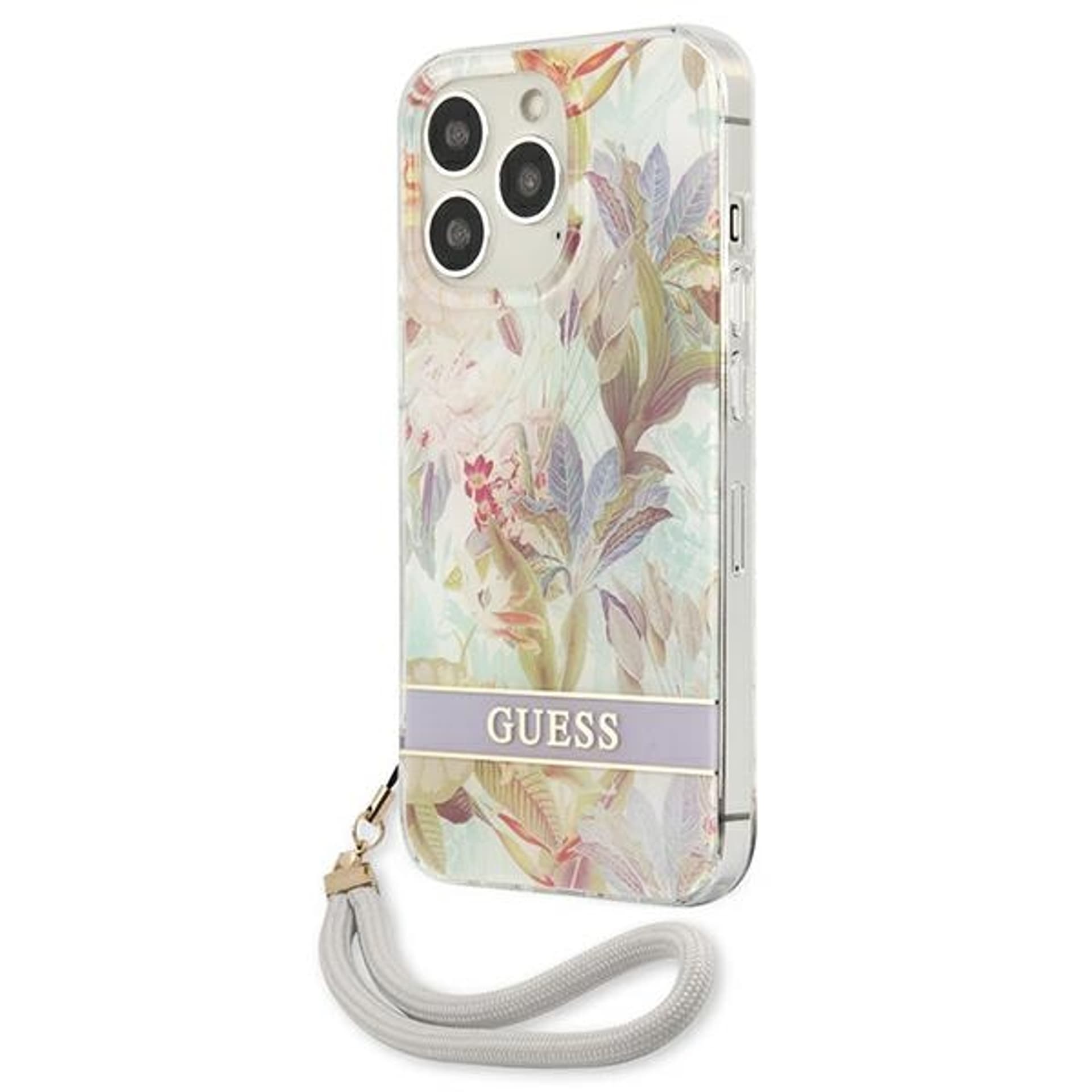 

Guess GUHCP13LHFLSU iPhone 13 Pro / 13 6,1" fioletowy/purple hardcase Flower Strap