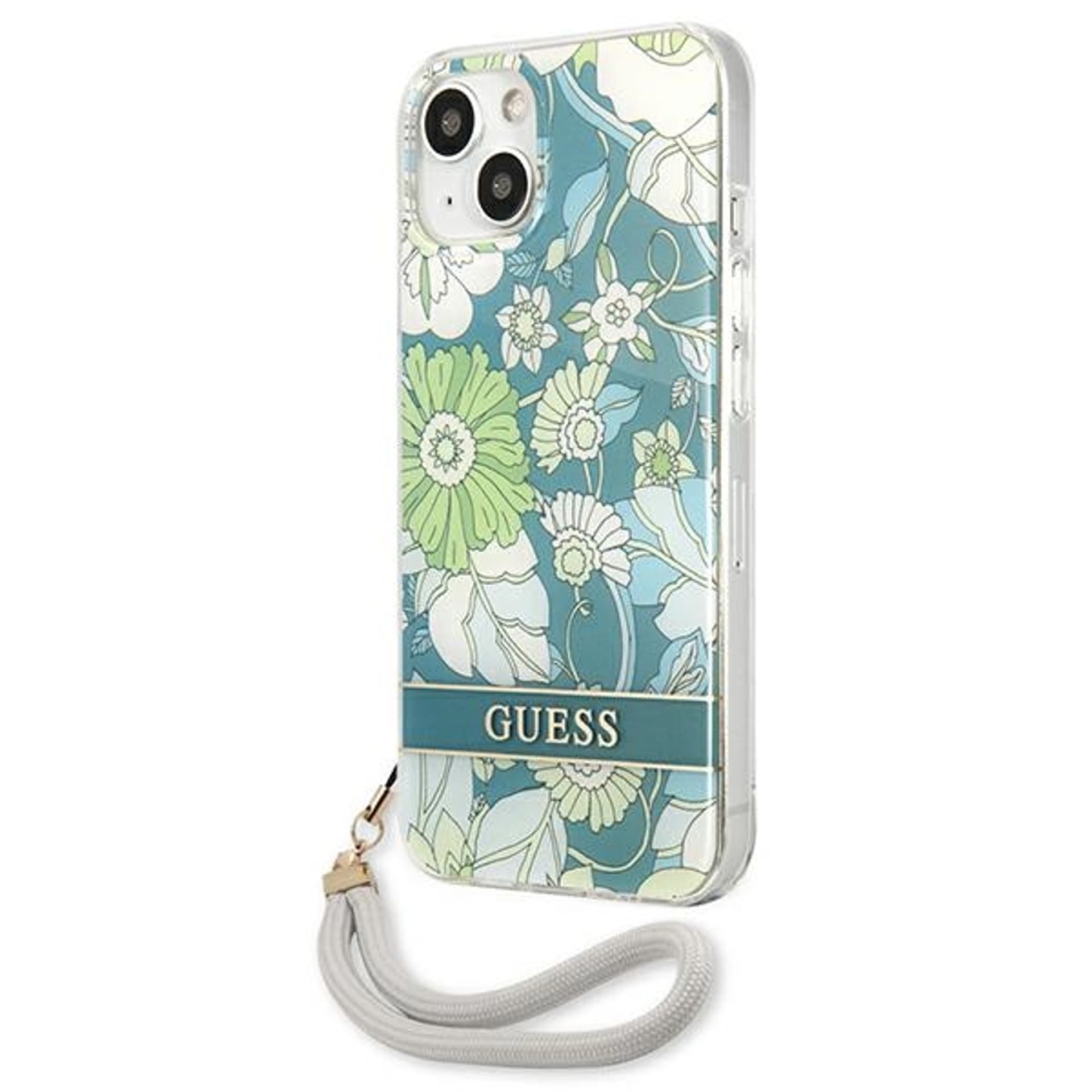 

Guess GUHCP13MHFLSN iPhone 13 6,1" zielony/green hardcase Flower Strap