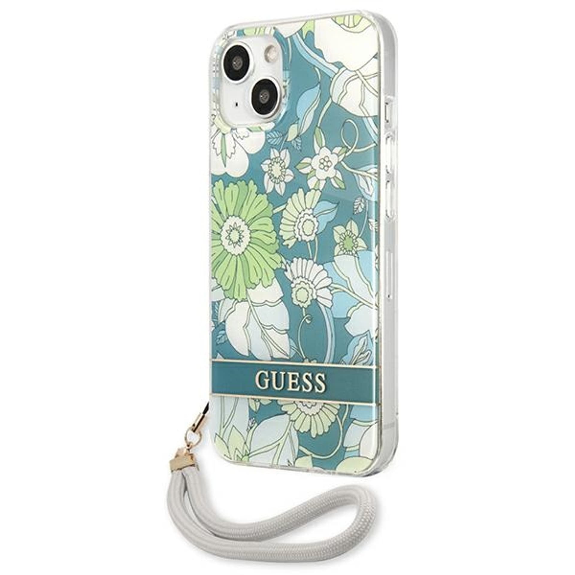 

Guess GUHCP13SHFLSN iPhone 13 mini 5,4" zielony/green hardcase Flower Strap