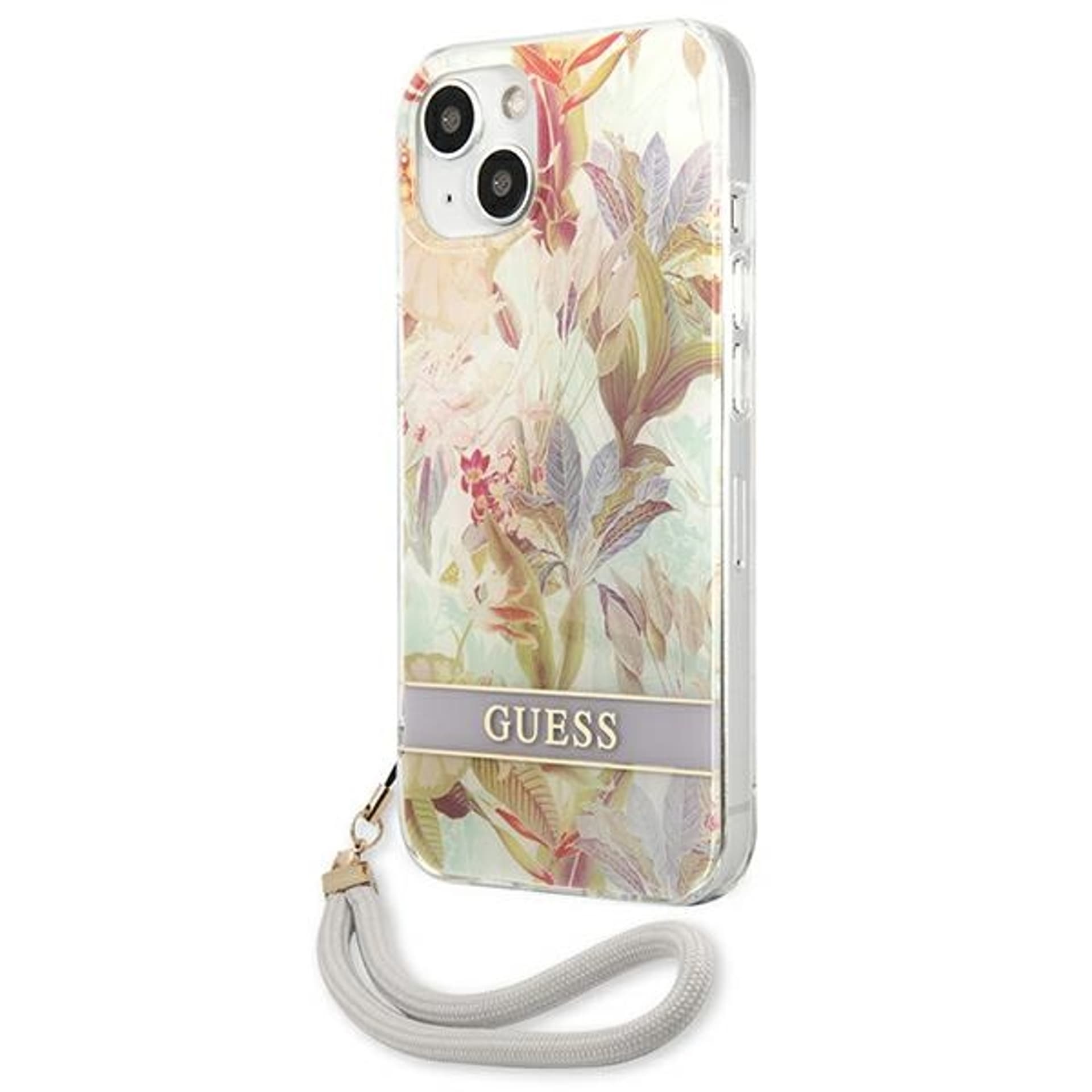 

Guess GUHCP13SHFLSU iPhone 13 mini 5,4" fioletowy/purple hardcase Flower Strap