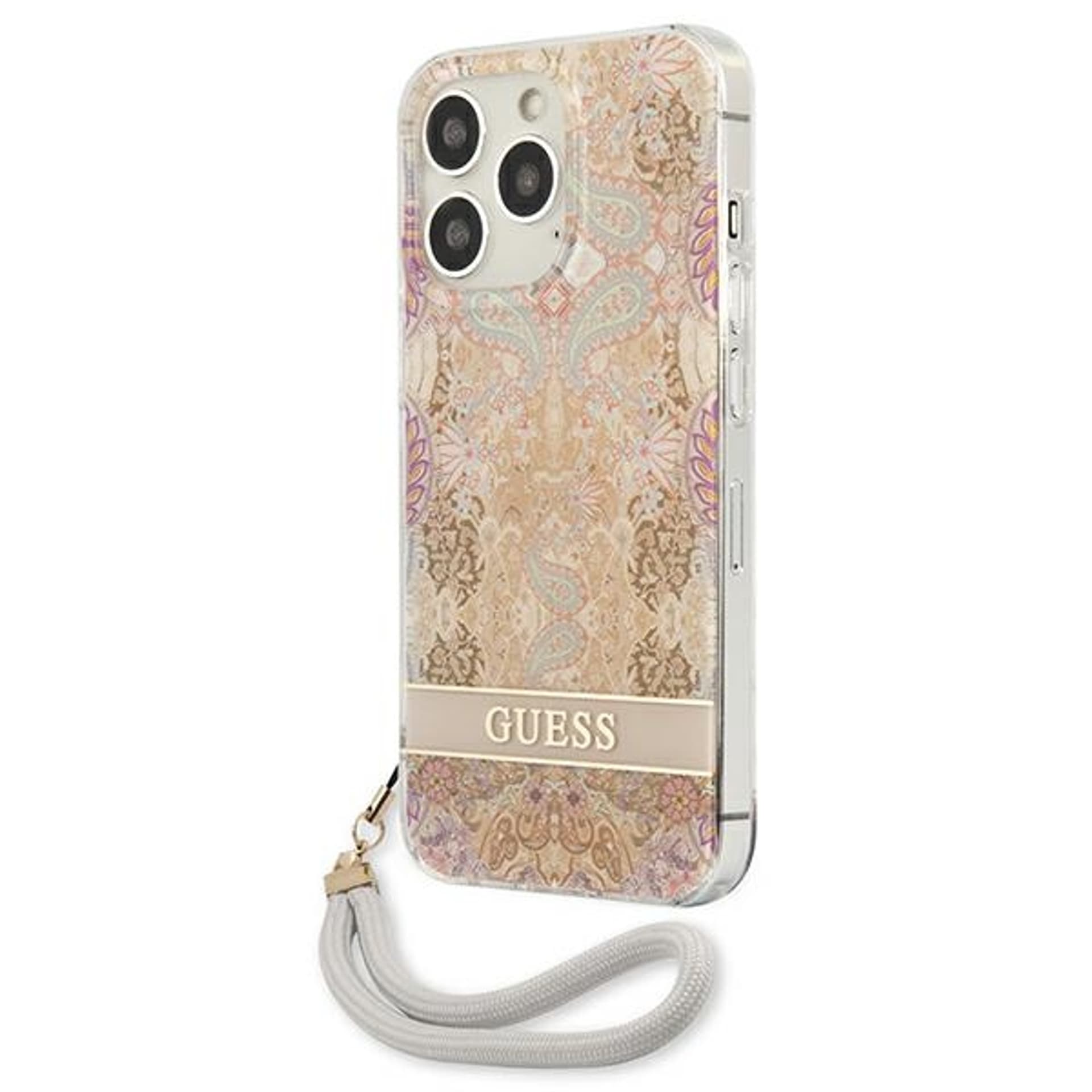 

Guess GUHCP13LHFLSD iPhone 13 Pro / 13 6,1" złoty/gold hardcase Flower Strap
