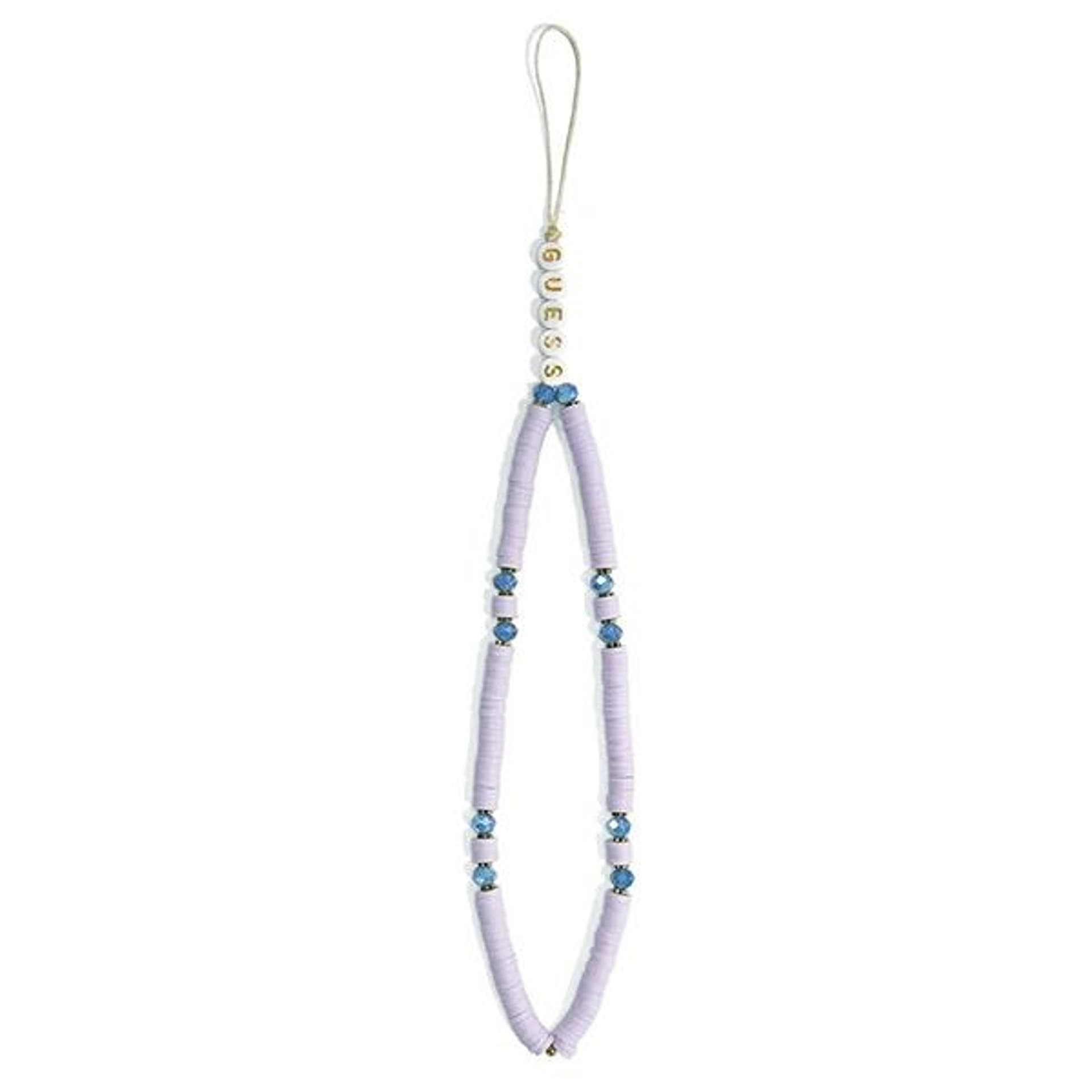 

Guess zawieszka GUSTPEARU Phone Strap lilak/lilac Heishi Beads