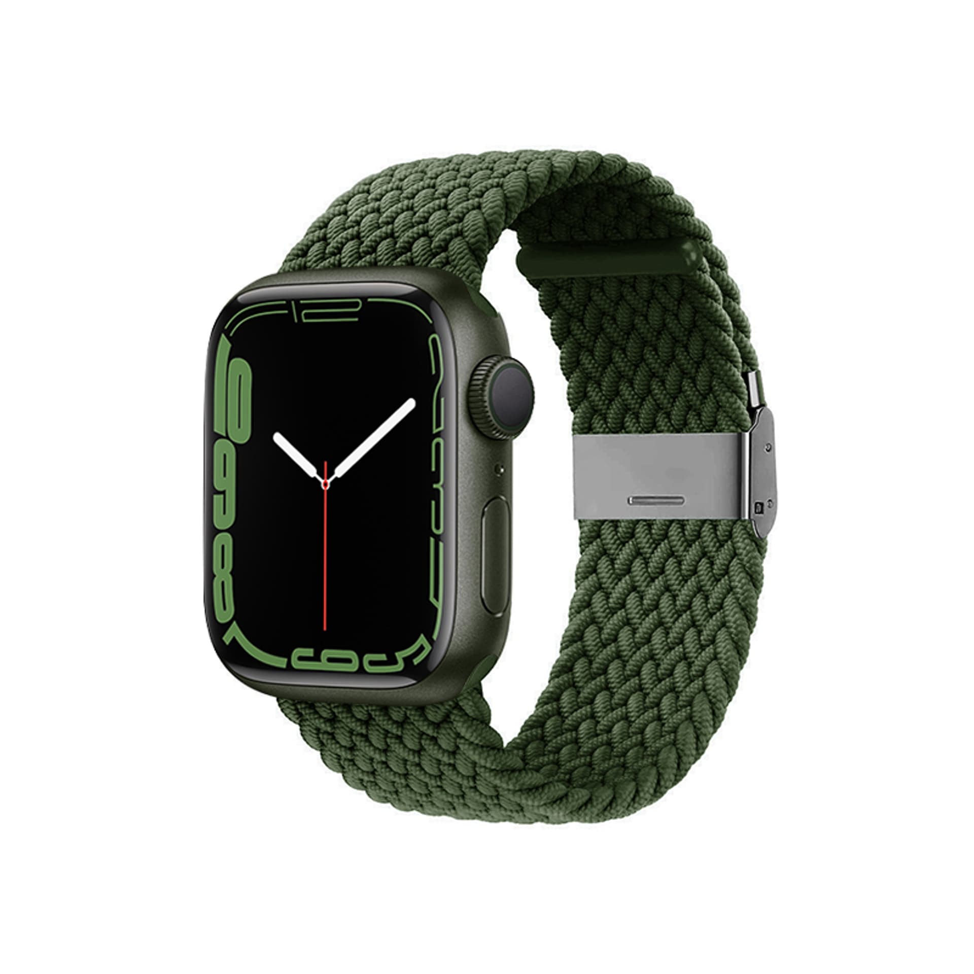 

Crong Wave Band – Pleciony pasek do Apple Watch 42/44/45/49 mm (zielony)