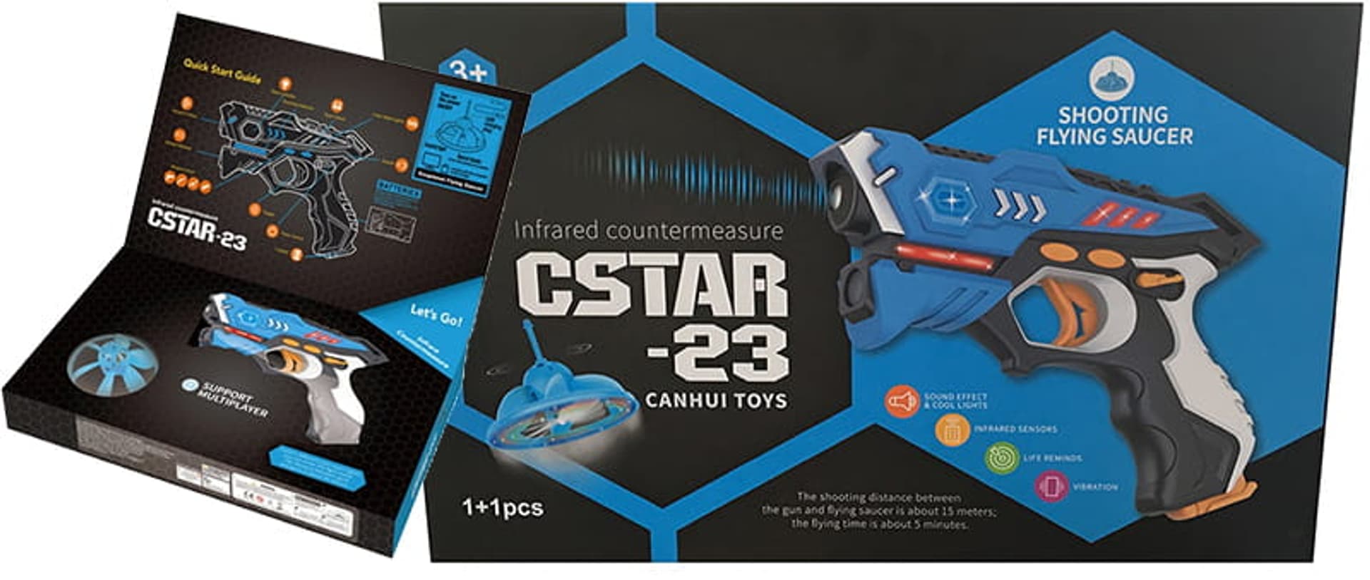 Pistolet laserowy B27A Latający cel dron