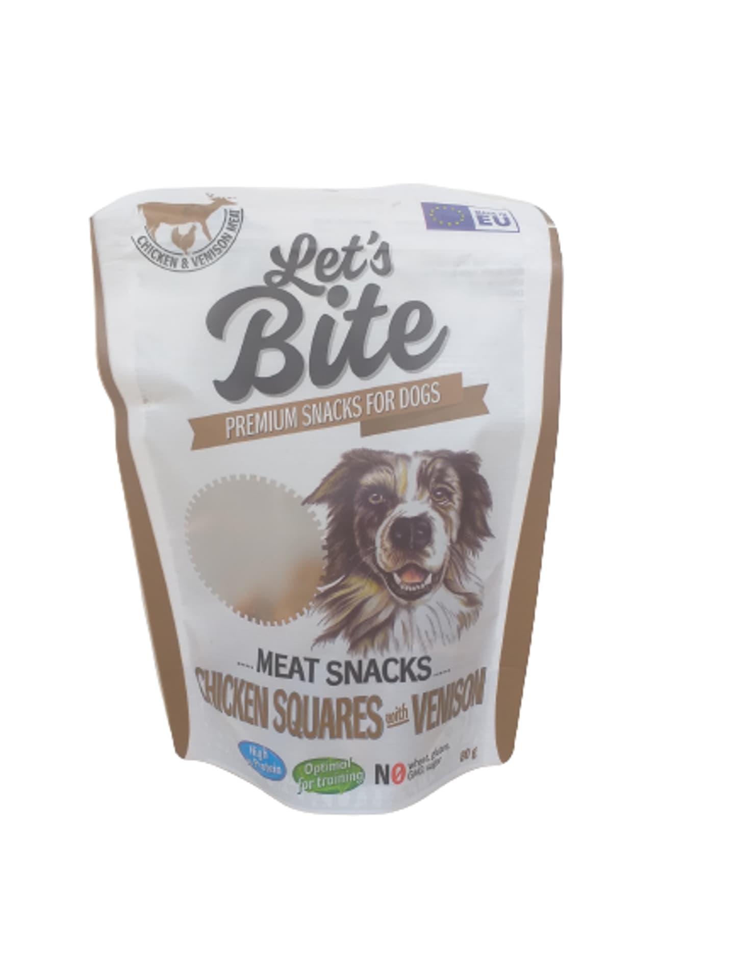 

Let's Bite Meat Snack Chicken Squares with Venison 80g