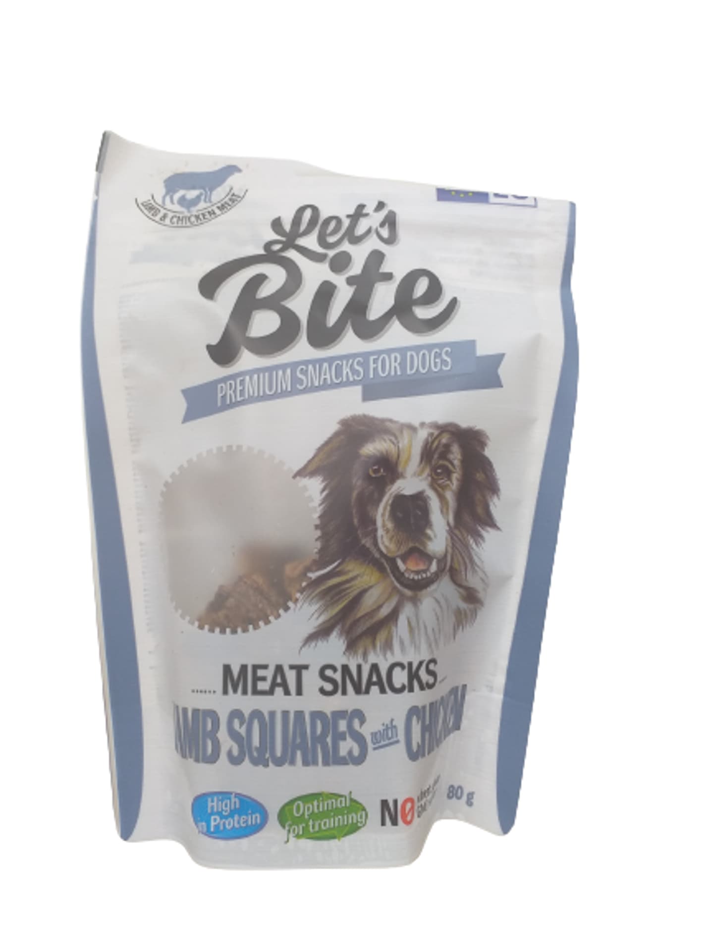 

Let's Bite Meat Snacks Lamb Squares with Chicken 80g