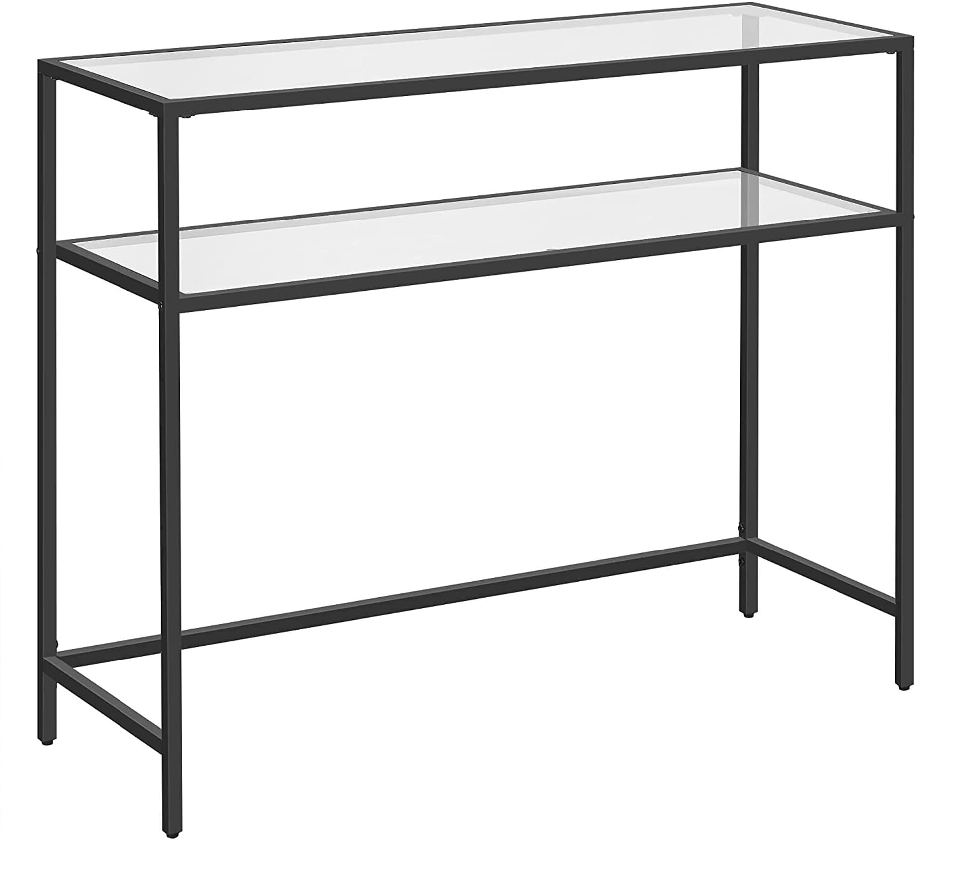 

Konsola industrialna szklane blaty 100 cm GLAMOUR