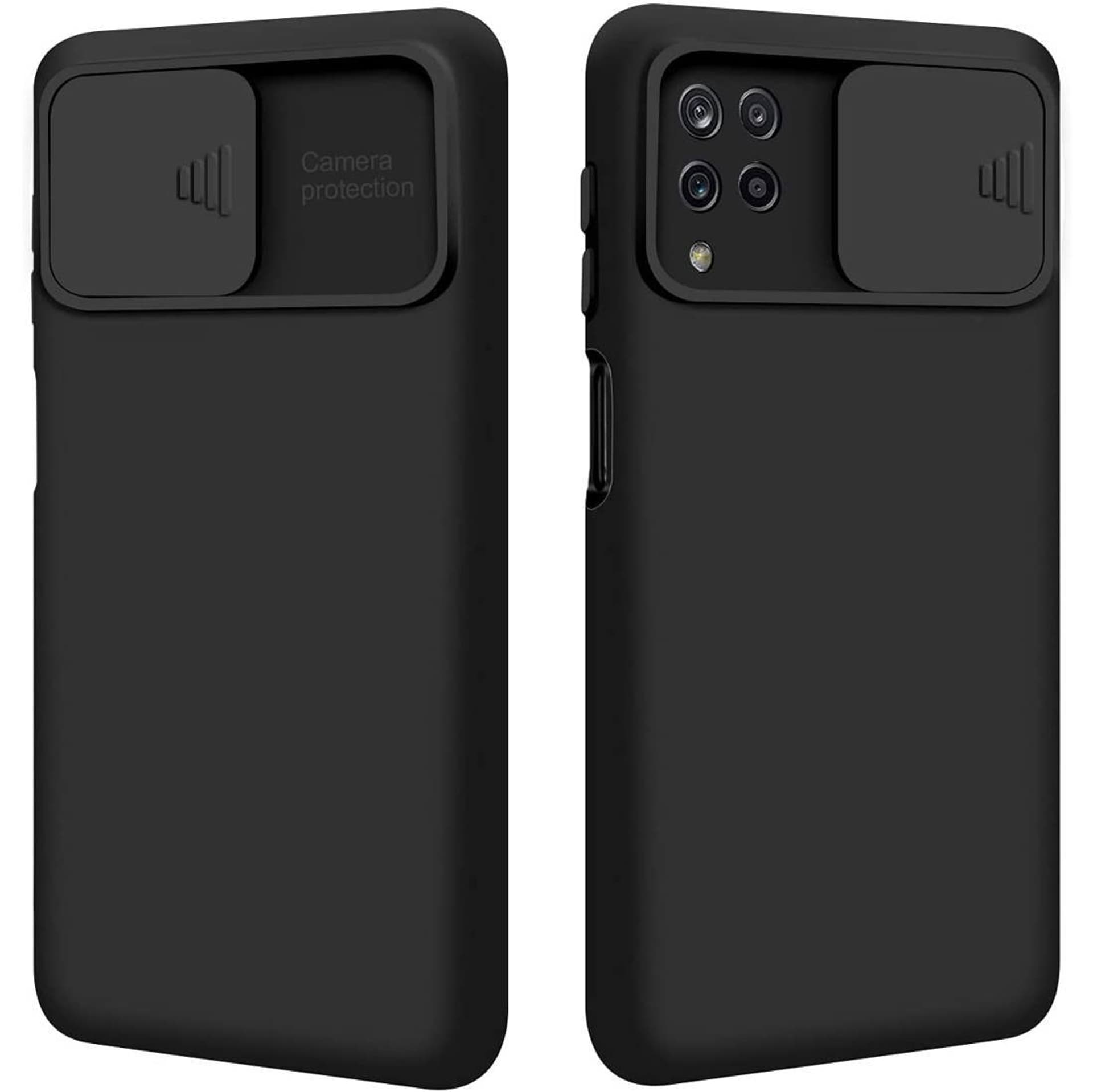 

Etui SAMSUNG GALAXY A12 Silikonowe z Osłoną na Aparat Nexeri Silicone Lens czarne
