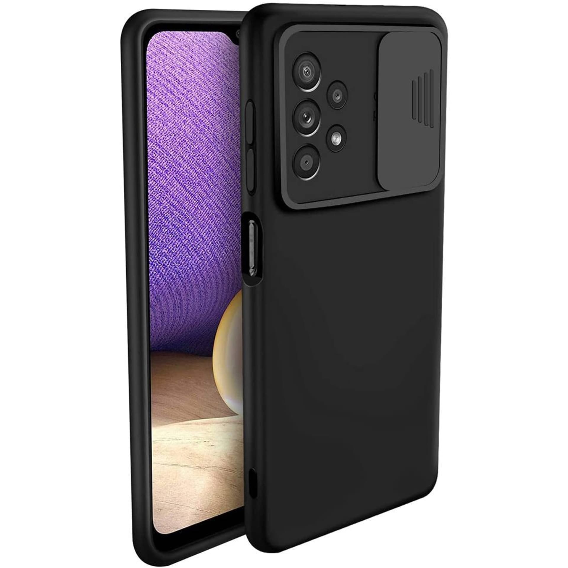 

Etui SAMSUNG GALAXY A32 5G Silikonowe z Osłoną na Aparat Nexeri Silicone Lens czarne