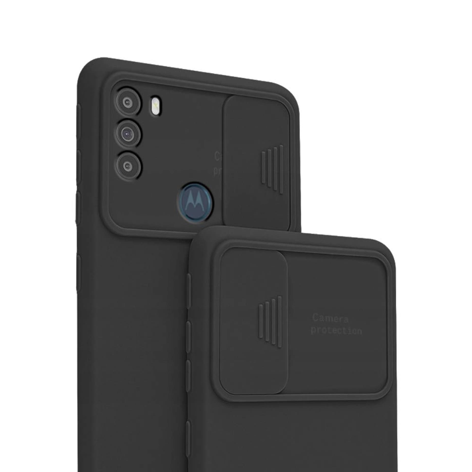 

Etui MOTOROLA MOTO G71 4G / 5G Silikonowe z Osłoną na Aparat Nexeri Silicone Lens czarne