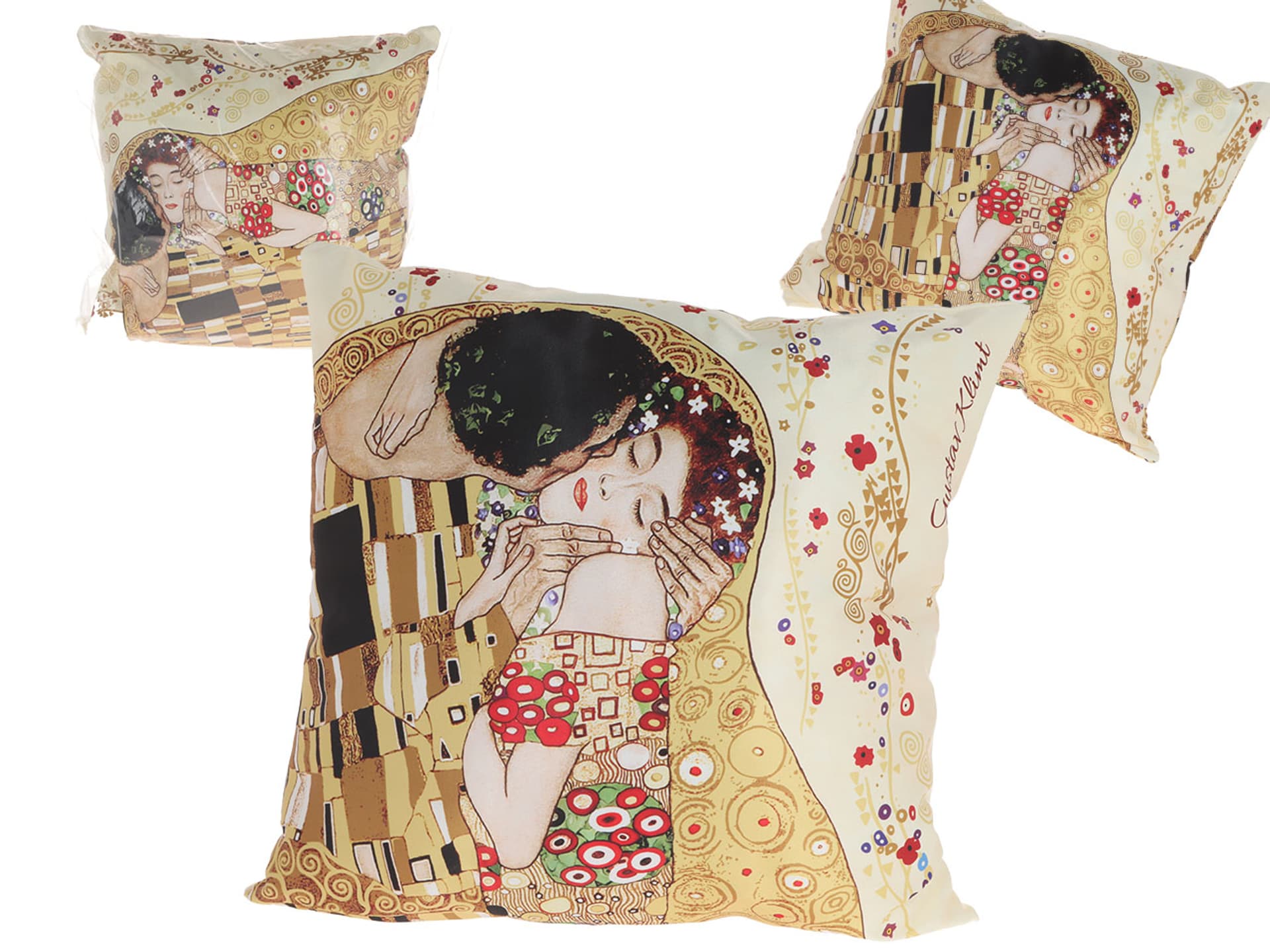 

Poduszka z wypełnieniem/suwak - G. Klimt, Pocałunek (kremowe tło) (CARMANI)