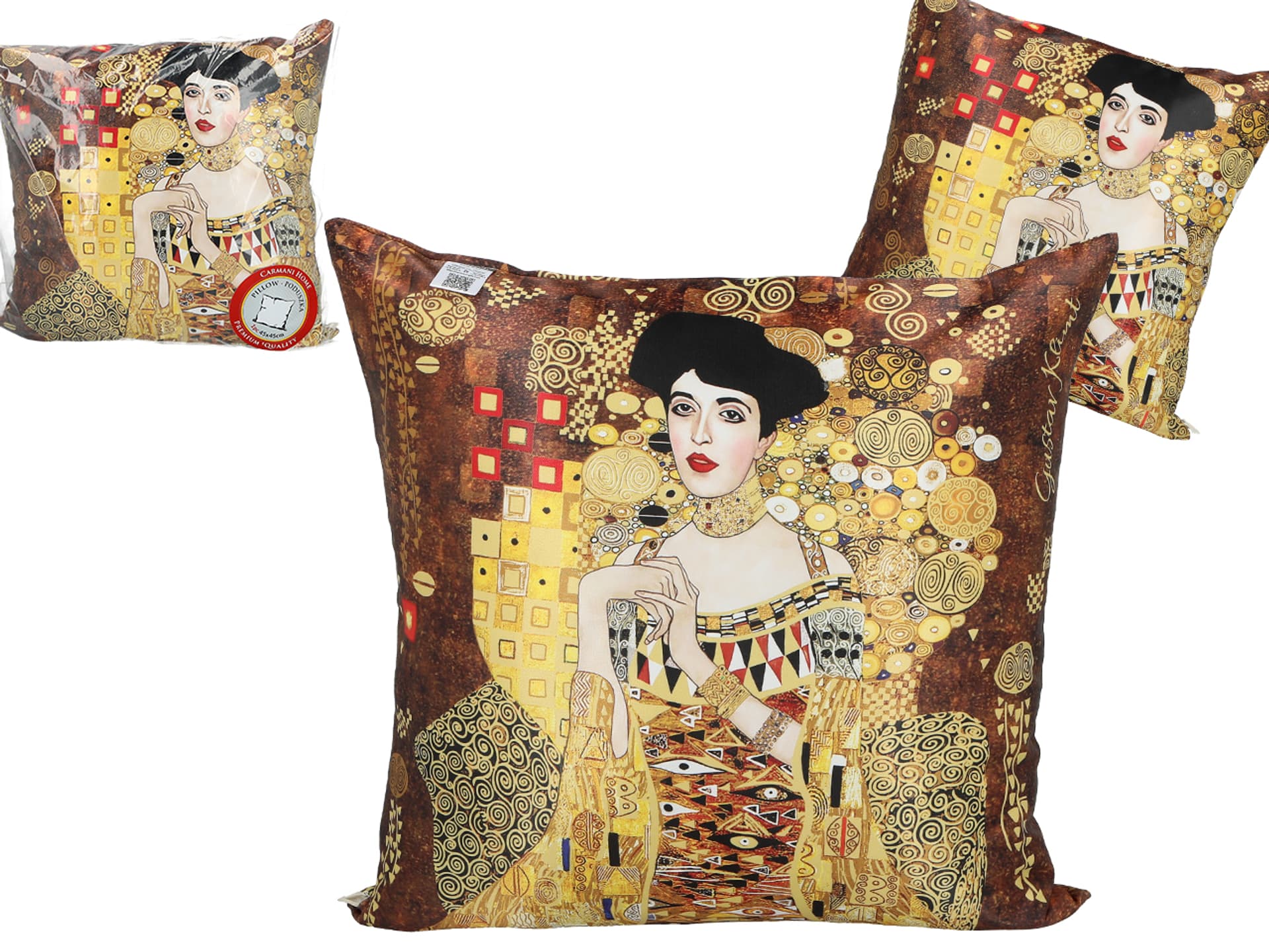 

Poduszka z wypełnieniem/suwak - G. Klimt, Adela (CARMANI)